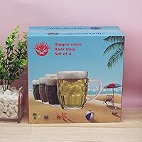 Vista 4 de Taza de cerveza Dimple Stein - 20 oz (paquete de 4)