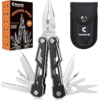 Multitool with Safety Locking,16-in-1 Multi Tool Stainless Steel Pocket ...