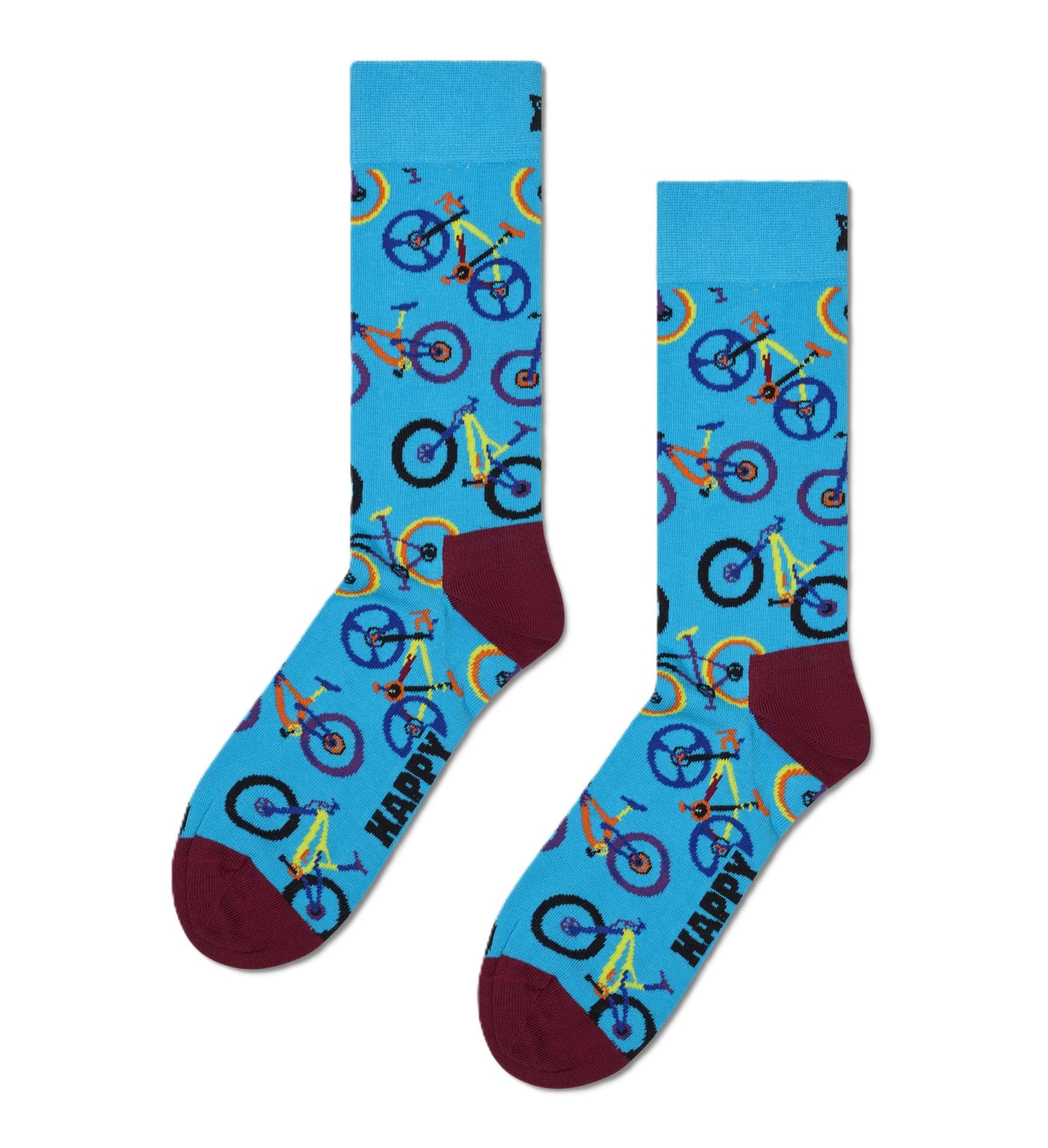 Happy Socks Mountain Bike Sock, Blue, 41-46