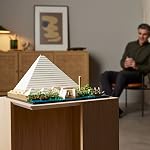 LEGO Architecture Ensemble de la Grande Pyramide de Gizeh 21058, Kit de Modèle de Décoration d'Intérieur, Activité DIY Créative, Collection de Monuments Célèbres