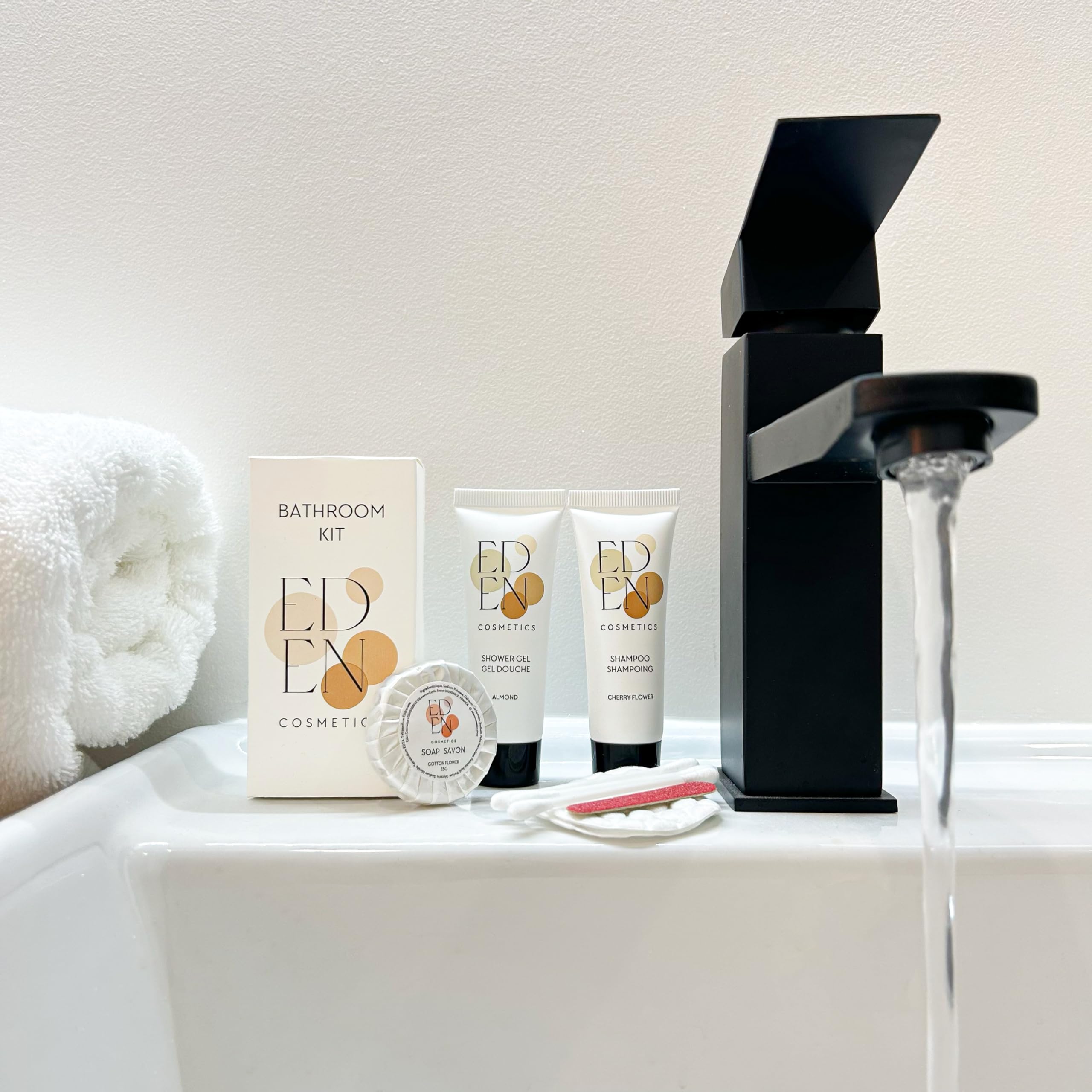 100 Geles Ducha 2 en 1 Lotus 30ml | Cuerpo y Cabello | Perfecto para Hoteles, Airbnb & Alojamientos