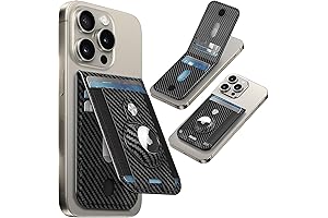 Carbon Fiber Black Apple Leather Case with Magsafe Wallet for all iPhone Series