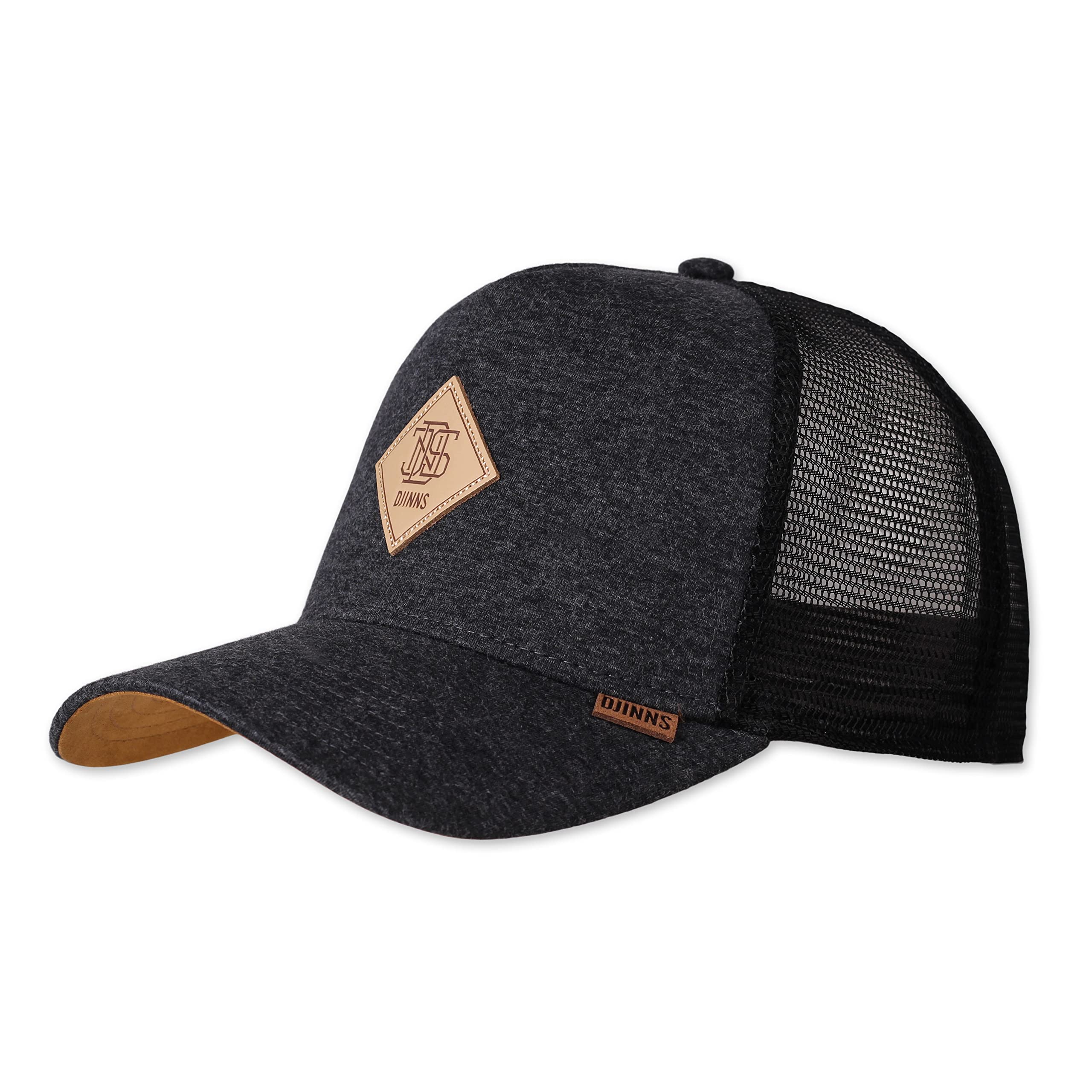 Djinns Jersey Patch Charcoal Heather/Black HFT Trucker Cap - One-Size