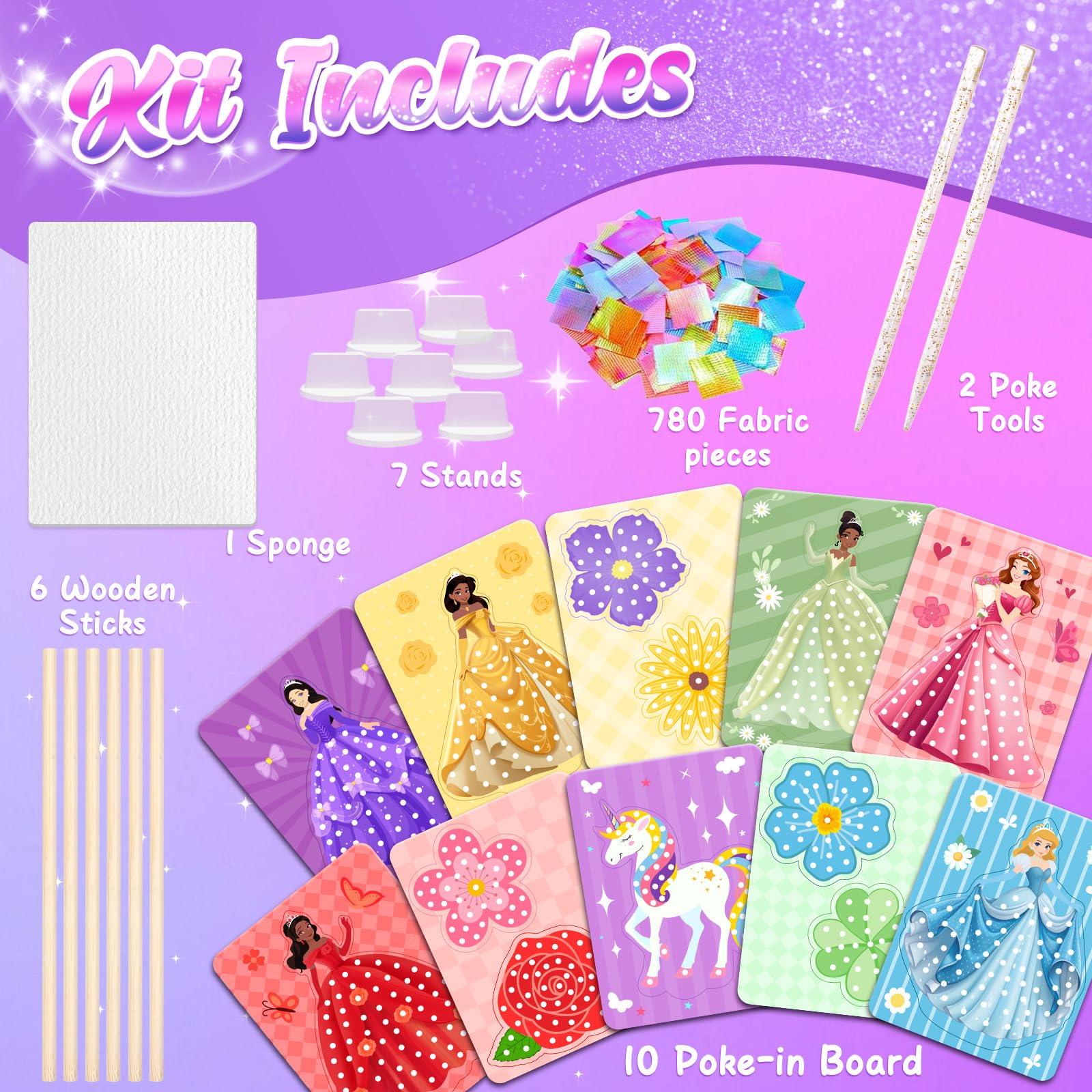 ZOOI Craft Kits for Kids Poke in Arts and Crafts for Girls Age 4-9 Yaer Old Girls Gifts for Teenage Gifts for 6 Years Old Girls Toys Age 6 - Image 2