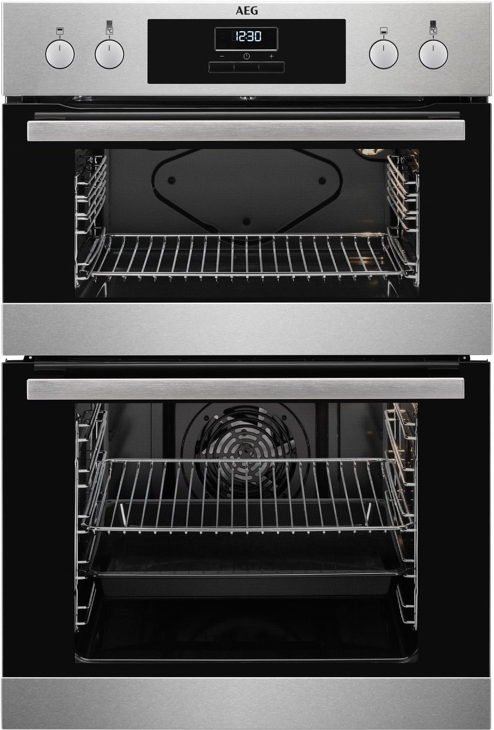 AEG DEB331010M Multifunction Double Oven and Fully Programmable Timer - Anti-fingerprint Stainless Steel