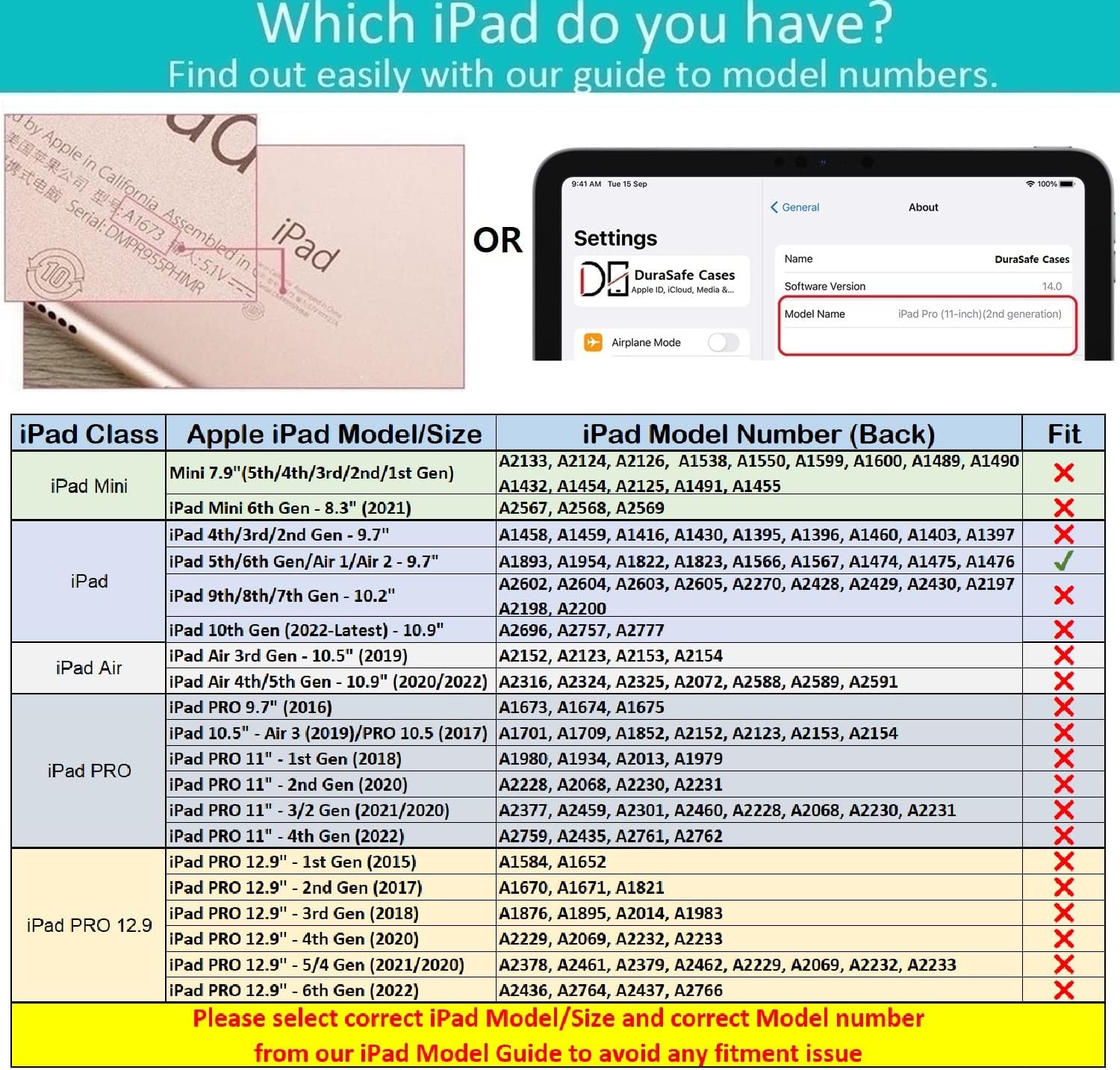 DuraSafe Cases for iPad 6 5 Air 1 2 Gen 9.7 Inch [iPad 6th 5th Air 1st 2nd ] A1893 A1822 A1566 A1474 MRJN2LL/A MR7G2LL/A MP2F2LL/A MP2G2LL/A MD785LL/A MD788LL/A MGLW2LL/A MGL12LL/A 0 - Navy Blue