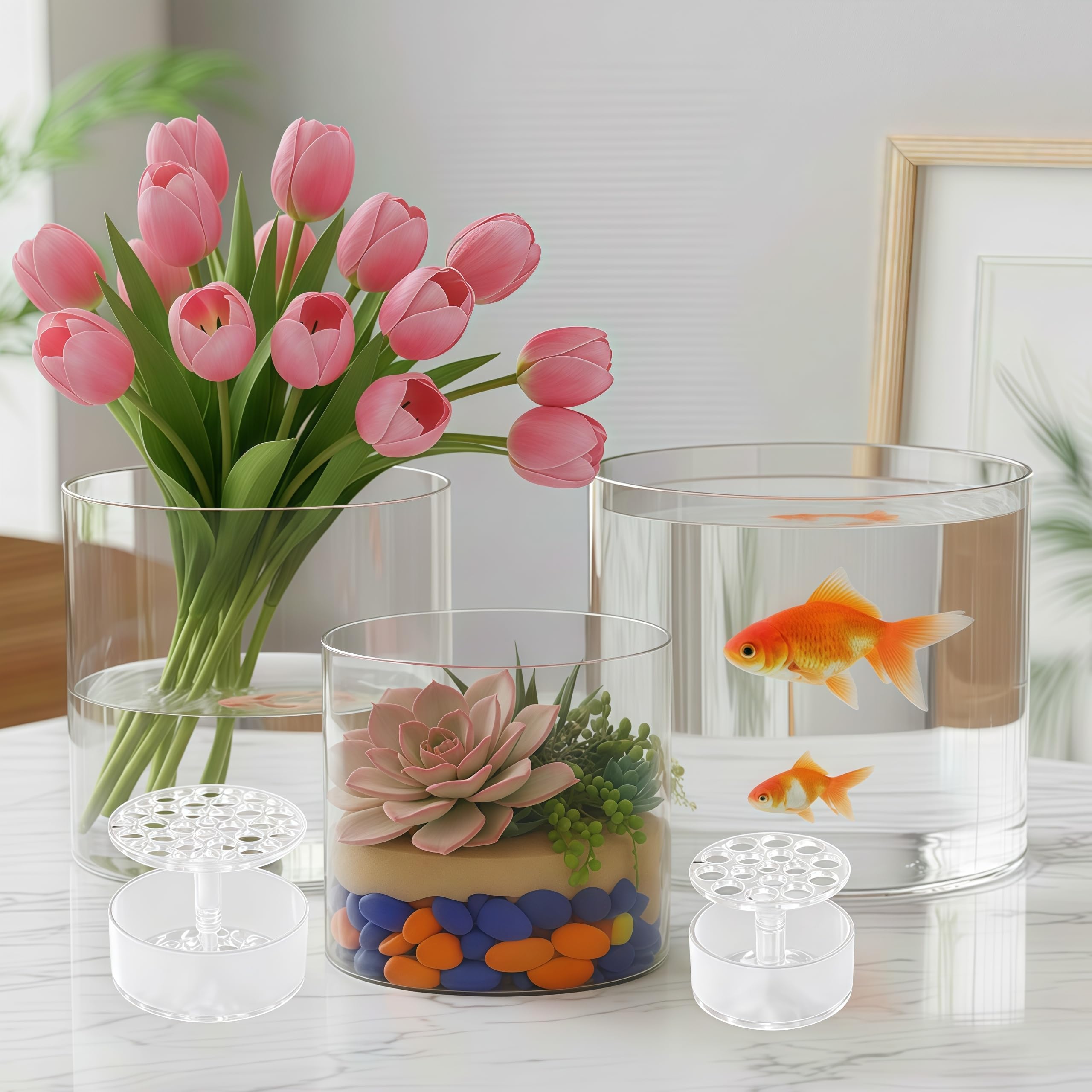 Vase à fleurs en plastique de haute qualité pour décoration salon