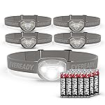 EVEREADY LED Headlamps Pro200 [5-Pack], IPX4 Water Resistant, Bright and Durable Head Lights for Camping, Hiking, Emergency Power Outage (Batteries Included)