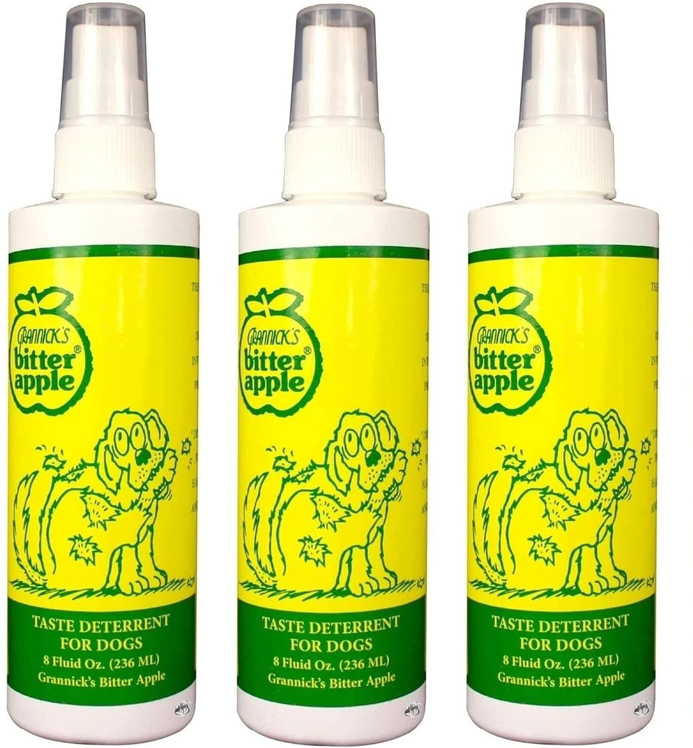 Bitter Apple Deterrent for Dogs (3 Pack)