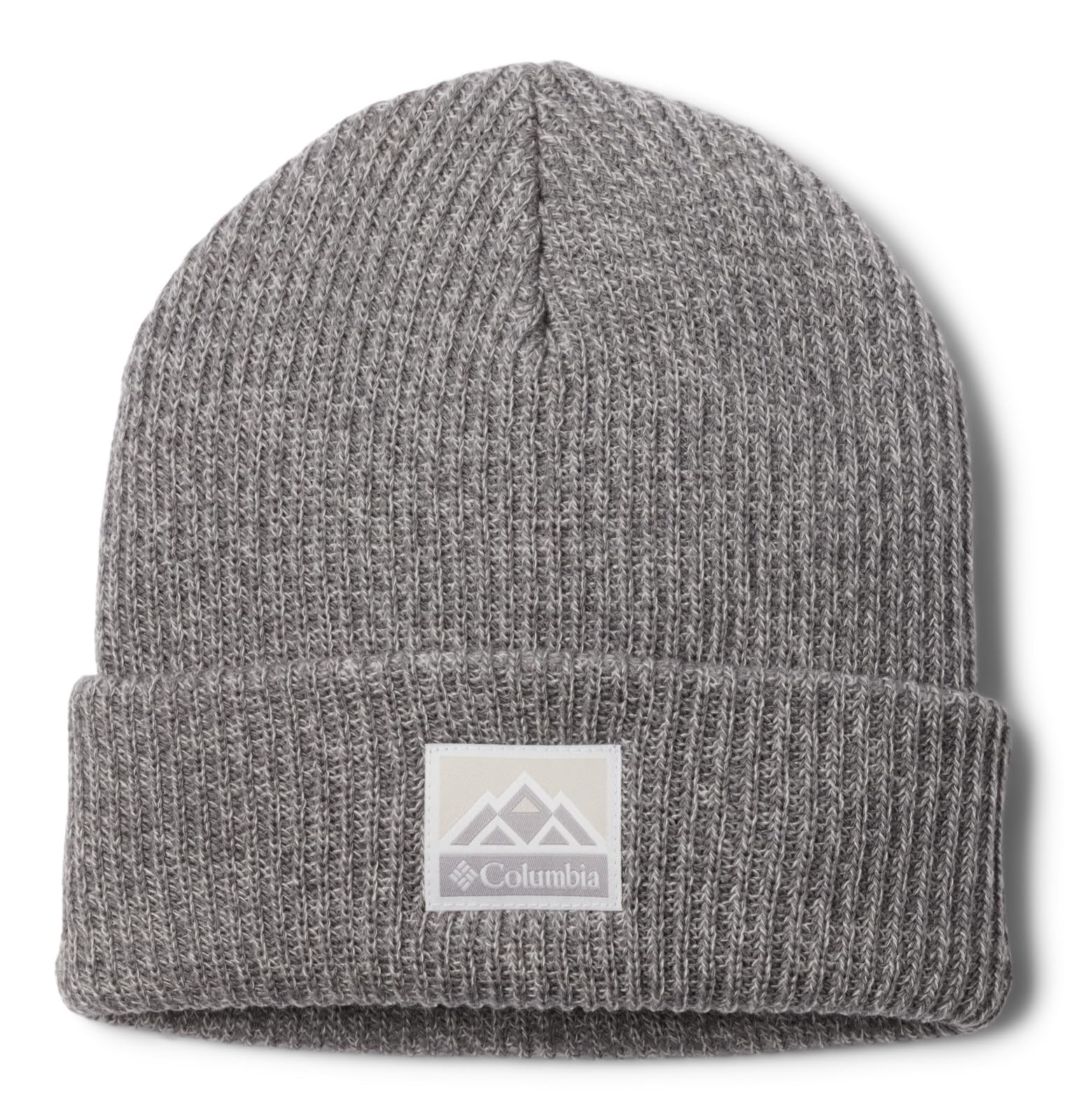 Columbia Unisex Whirlibird Cuffed Beanie, City Grey/Chalk Marled/Mountains, One Size