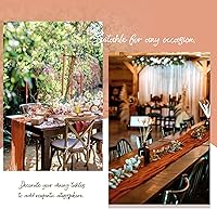 Vista 25 de Showgeous 10 Pack Baby Pink Cheesecloth Table Runner 10FT Long Semi-Sheer Gauze Table Runner Boho or Rustic Wedding Decor for Wedding Decor Arch