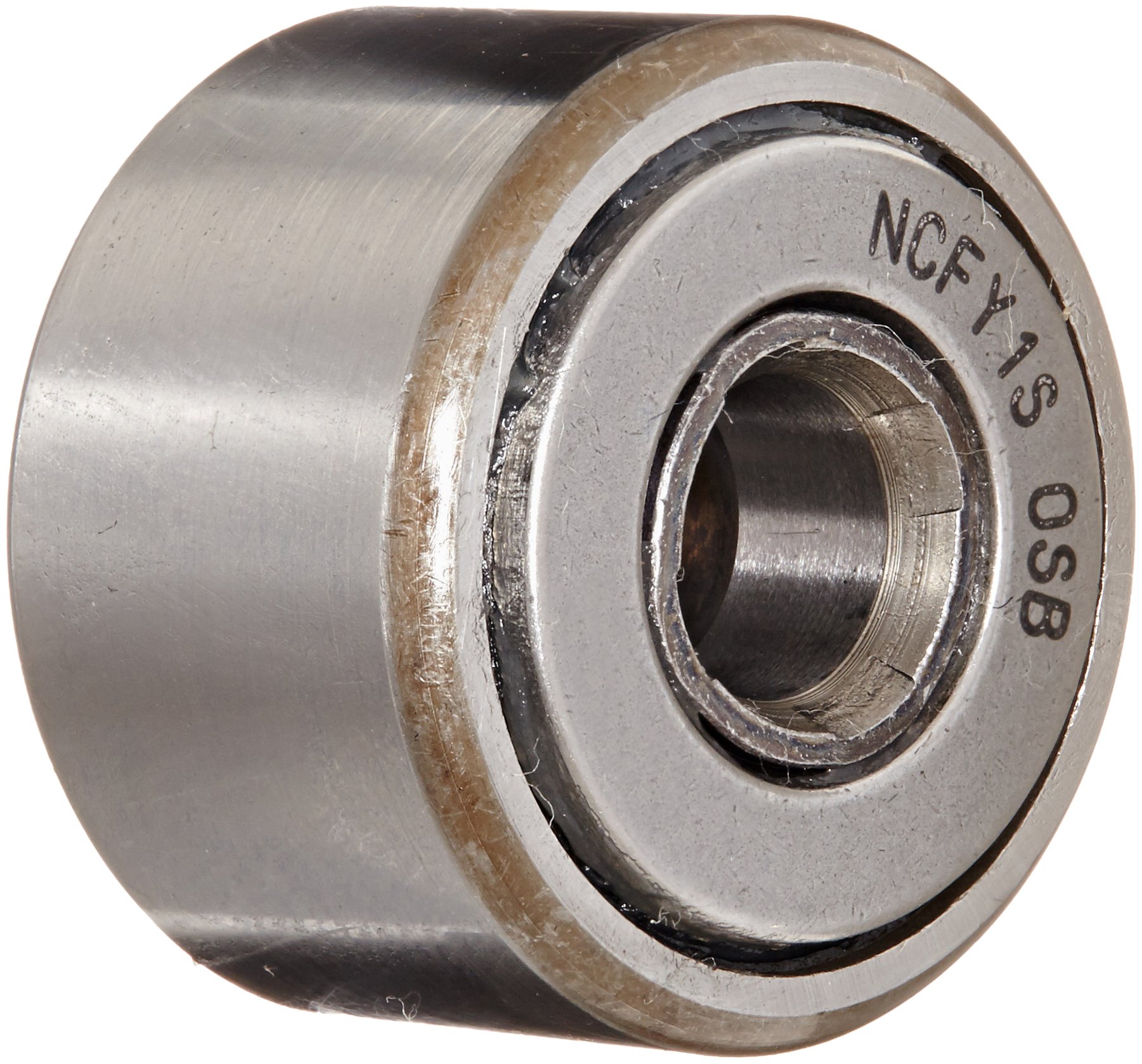 OsbornNCFY1S Needle Bearing Load Runner, Plain Yoke, 1.00" Roller Diameter, 0.69" Roller Width, 0.63" Tread Width, Standard