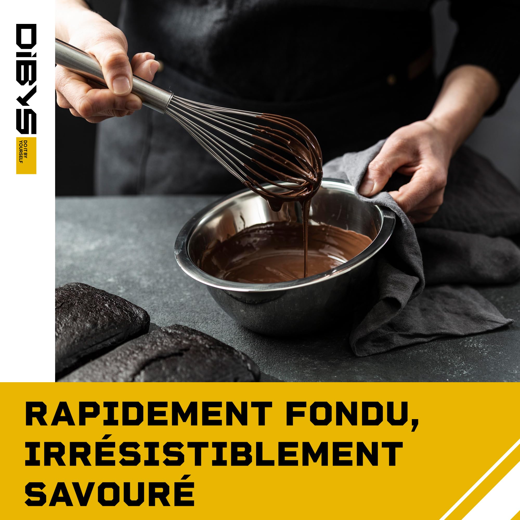 DIBYS Pépites de chocolat au lait 900 g | Chocolat belge pour fontaine à chocolat, fondue et couverture | Gouttes de chocolat idéales pour fondre | Pastilles dans une élégante boîte cadeau