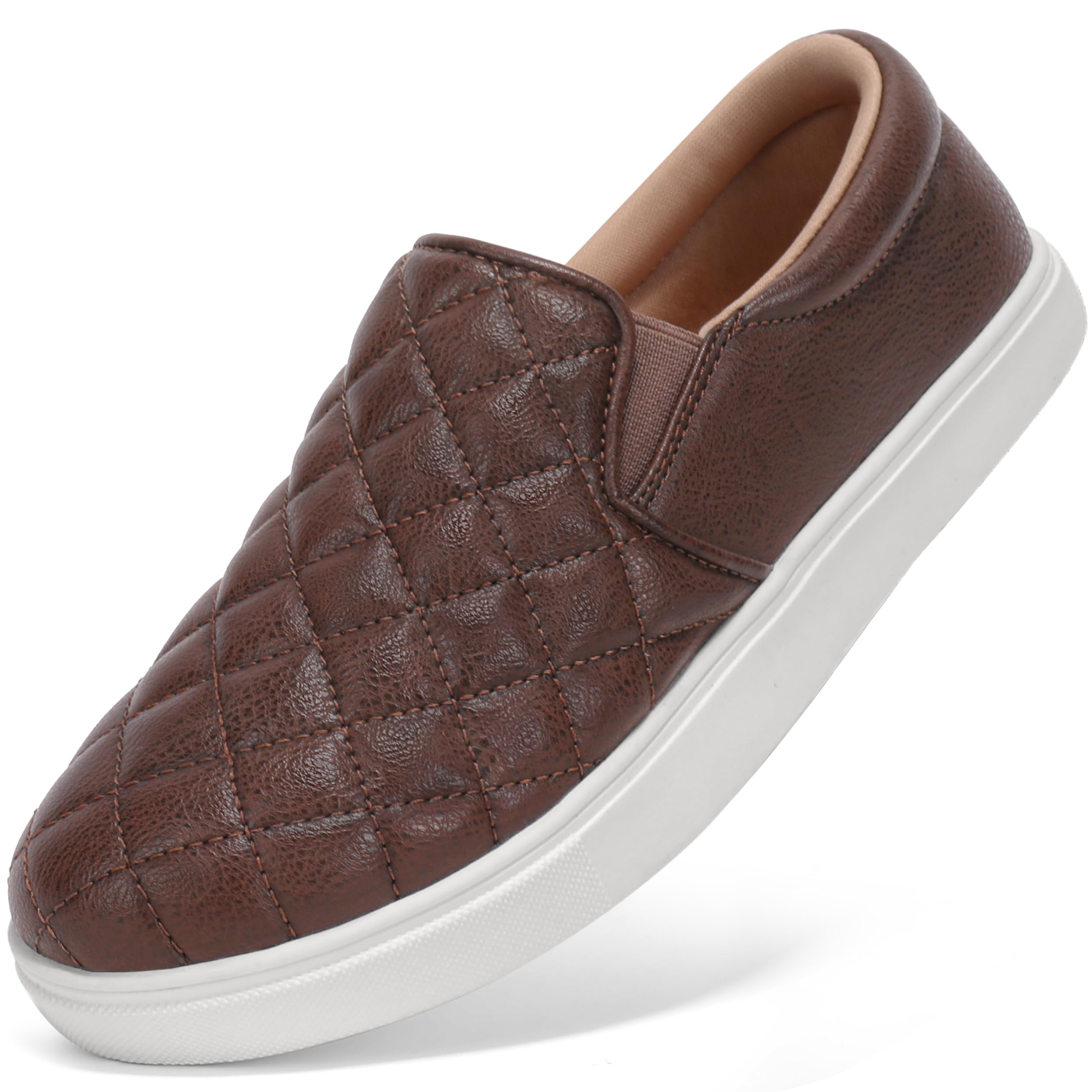 STQ Loafers for Women Memory Foam Slip On Sneakers Comfort Fall Shoes