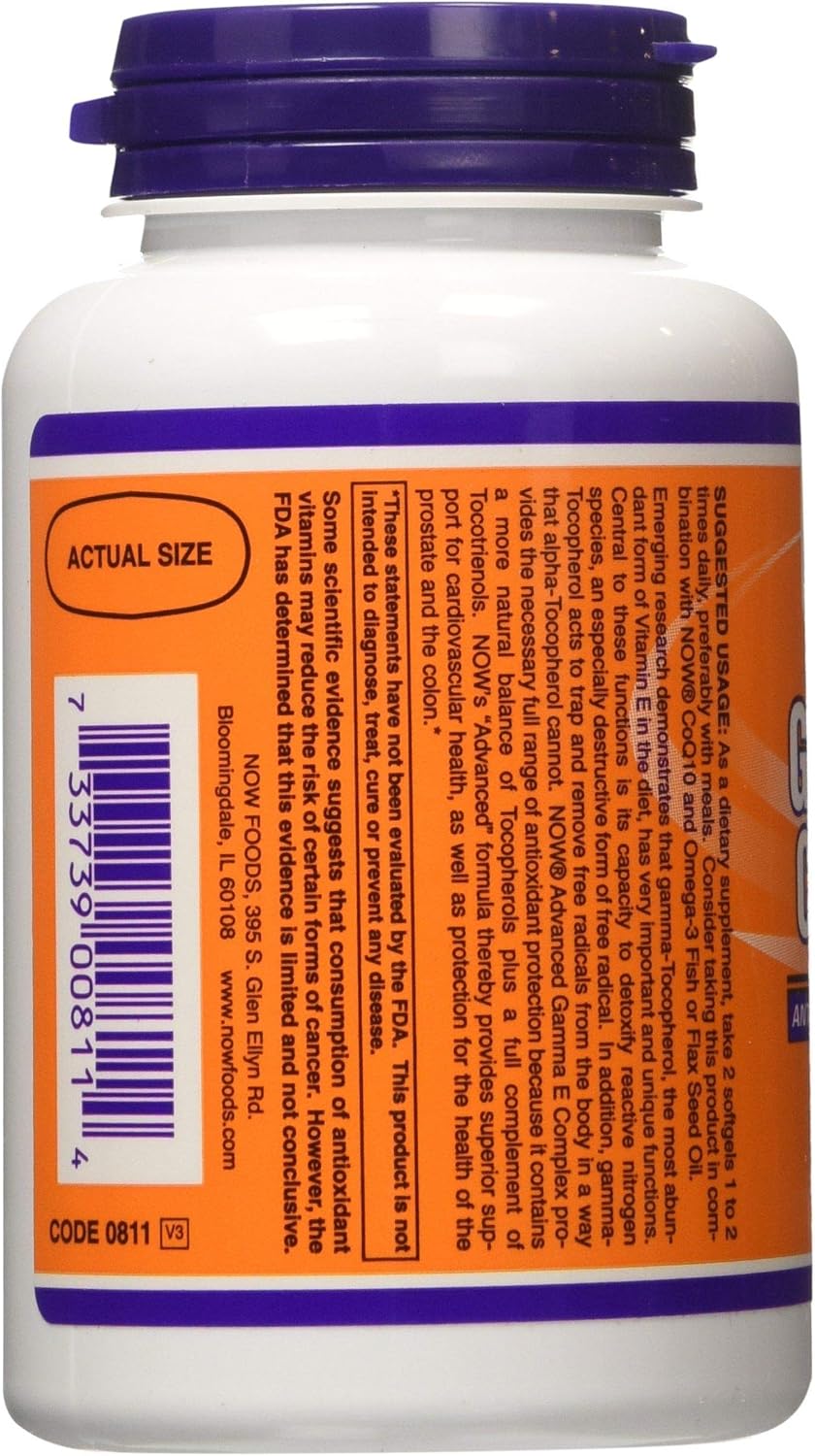 NOW Foods Advanced Gamma E 120 SGELS
