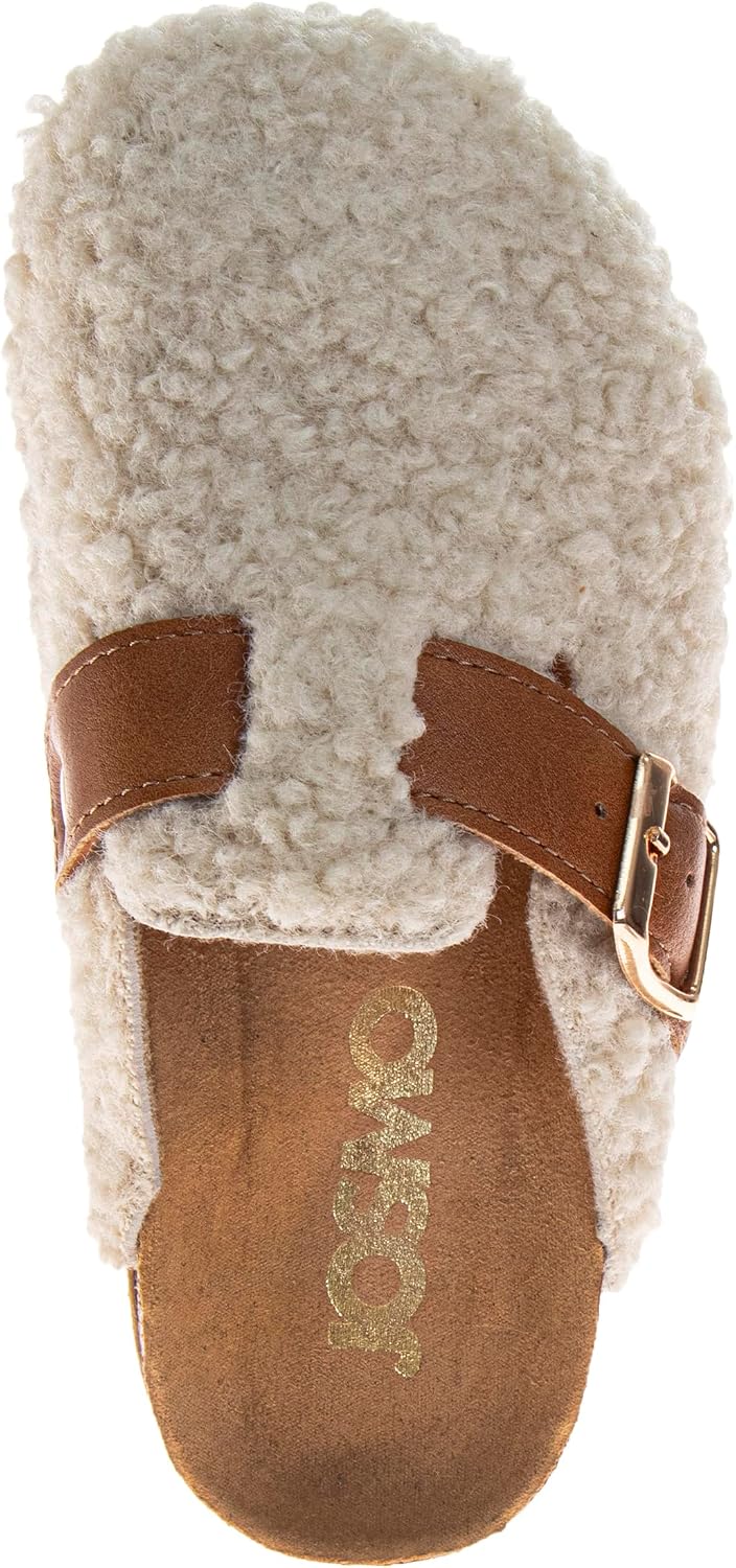 Josmo Girl Boy Fuzzy Clogs Indoor Outdoor Slippers Warm Cozy House Shoes For Little Kid To Big Kid