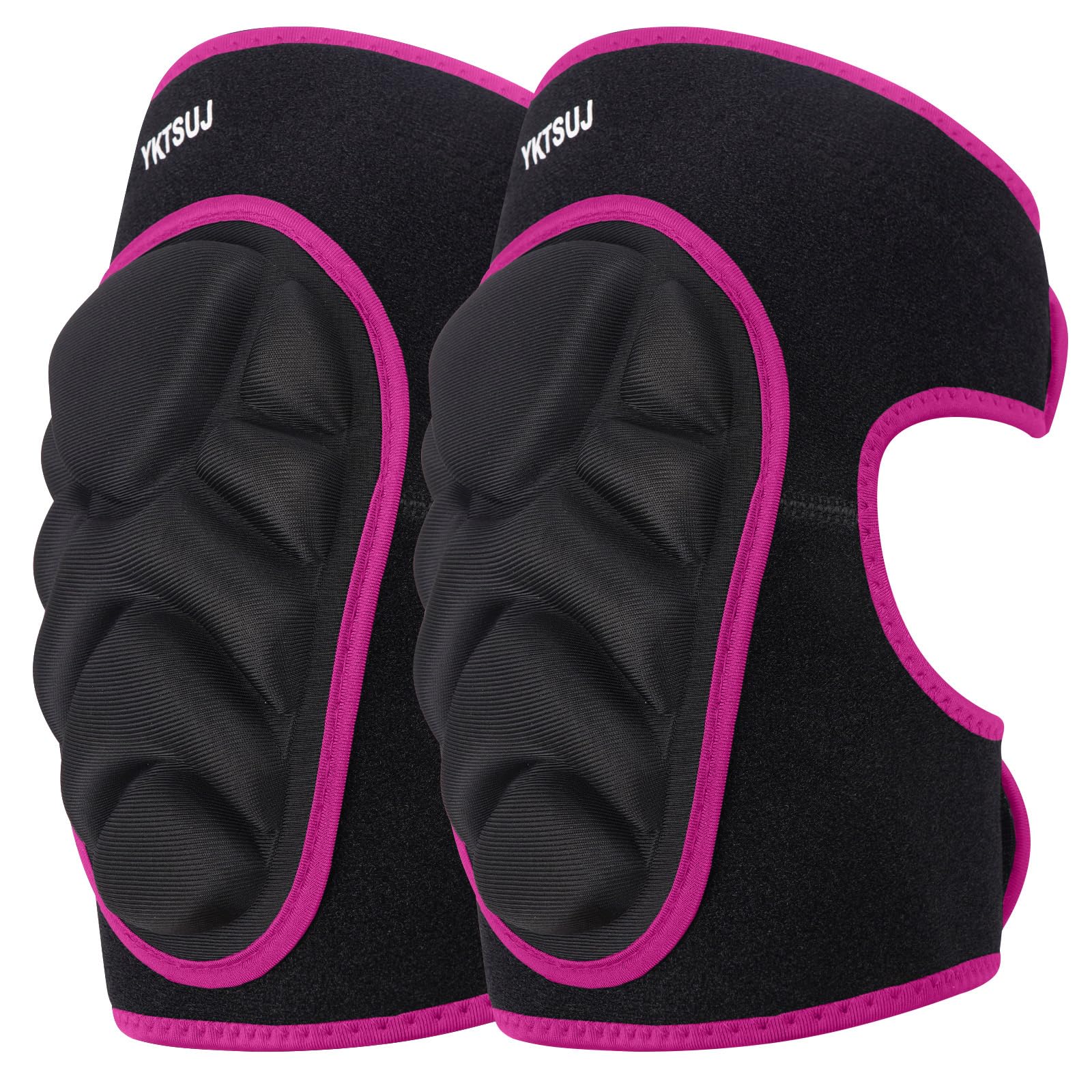 Rodilleras para mujeres y hombres para jardinería, trabajo en casa, limpieza de suelos y alfombras, trabajos de construcción, limpieza de rodilleras con tela de alta elasticidad, color negro
