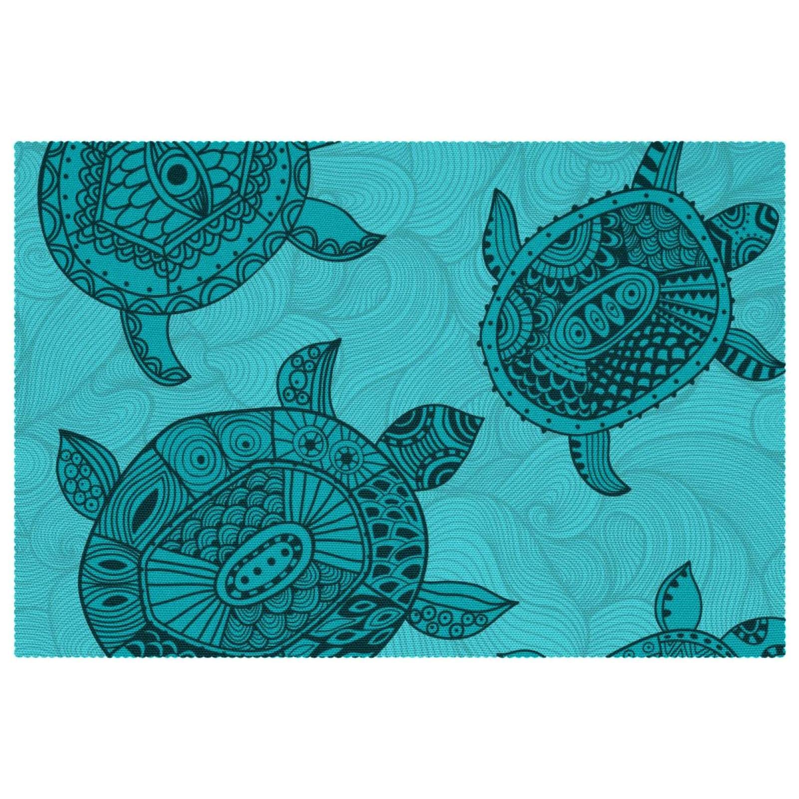 Set de table motif tortue idéal pour sublimer vos repas de terrasse en famille