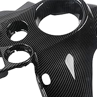 Vista 7 de Carenado interior de murciélago delantero con efecto de fibra de carbono, compatible con Harley Touring Street Glide Electra Glide FLHT FLHTC