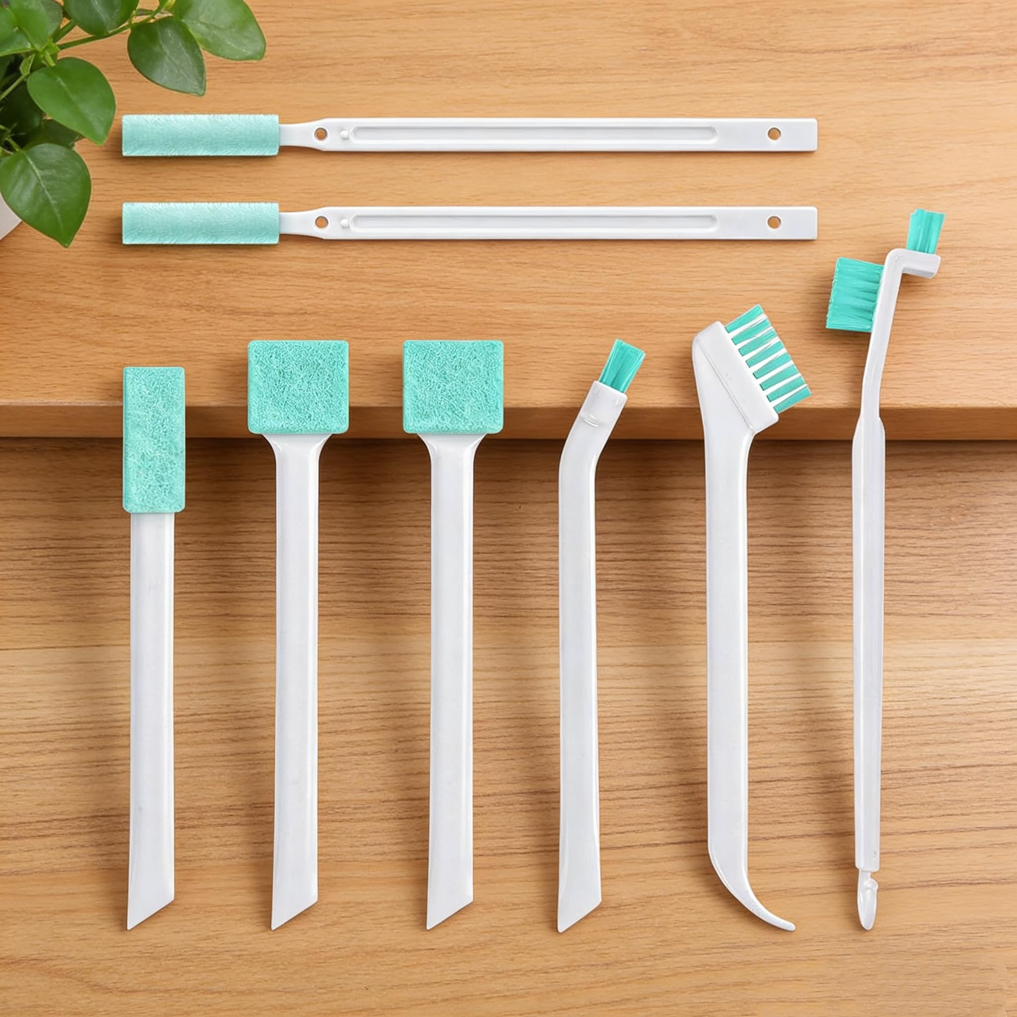 8pcs Small Cleaning Brushes, Deep Detail Crevice Cleaning Tool Set, Tiny Micro Scrub Cleaner for Gap Keyboard Corner, Household Essentials for Kitchen & Bathroom, Gift for New Home