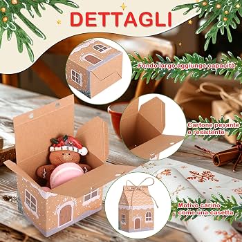 Gatuida 20pezzi Scatole Di Carta Per Caramelle Di Natale Forma Di Calze Scatole Per Dolci Di Natale Confezioni Per Feste Natalizie Per Dolci e Bomboniere