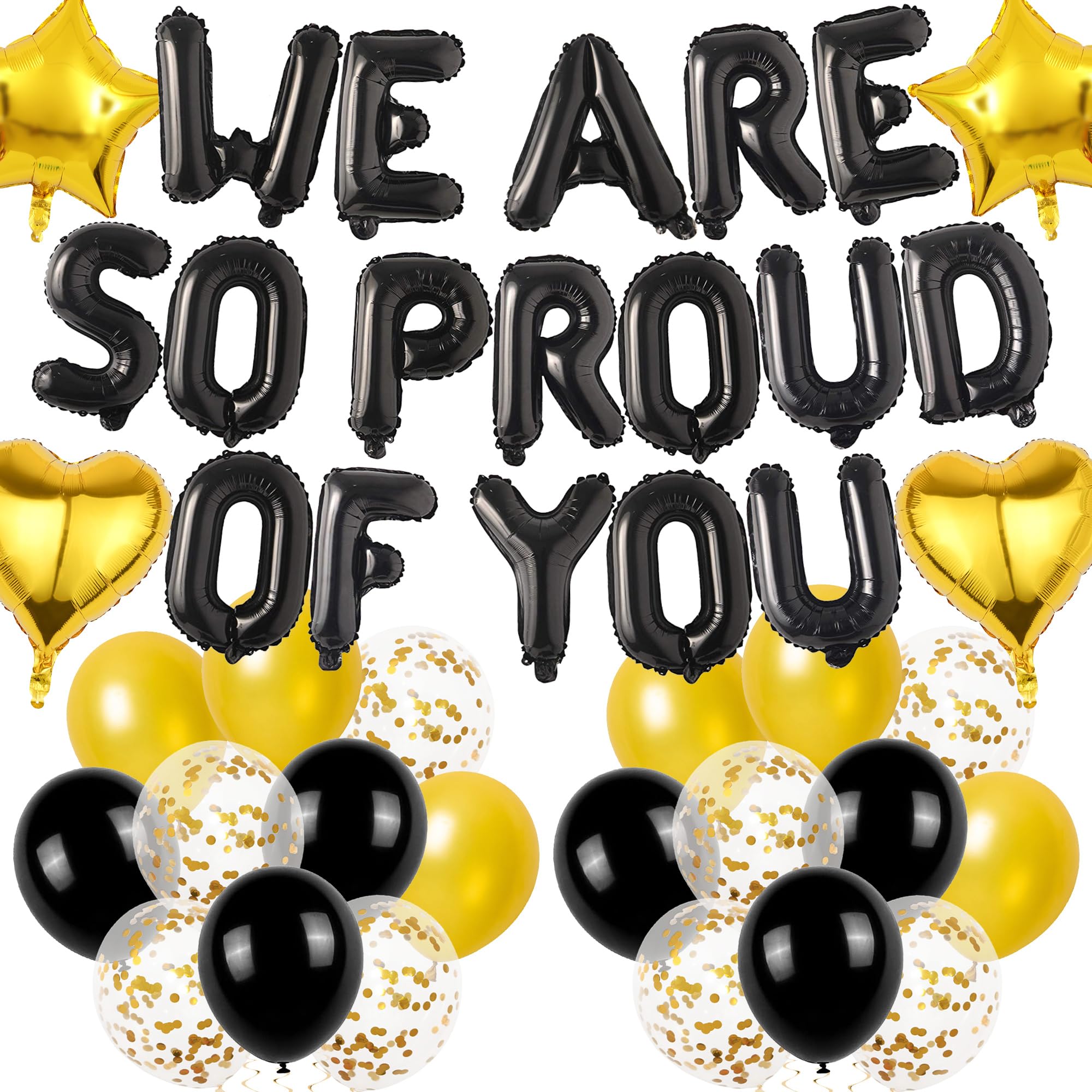Graduation Decorations Congratulations, We Are So Proud of You Balloons