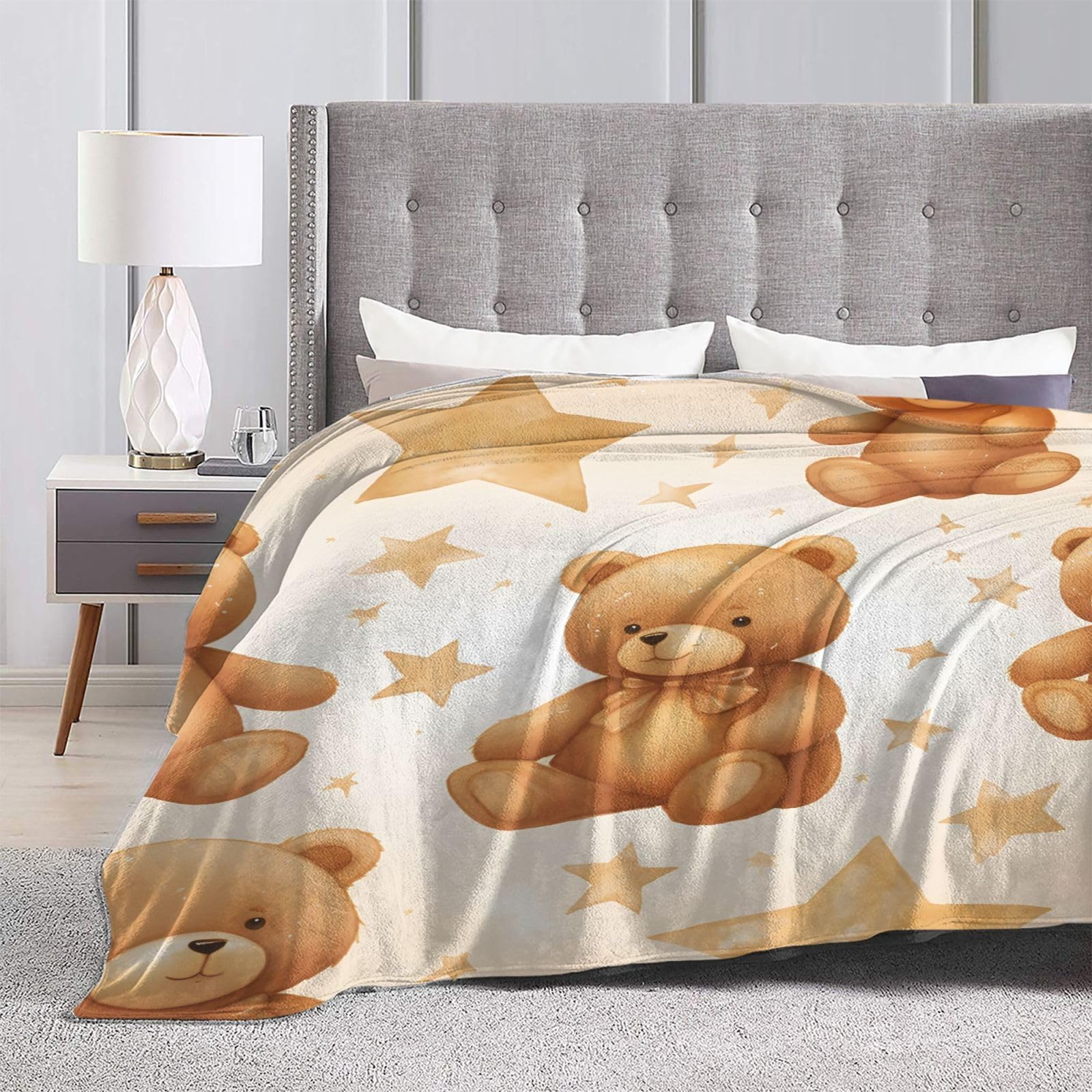 Teddy Fleece Duvet Set Bed Cover Teddy Bear Piece Bear Comforter