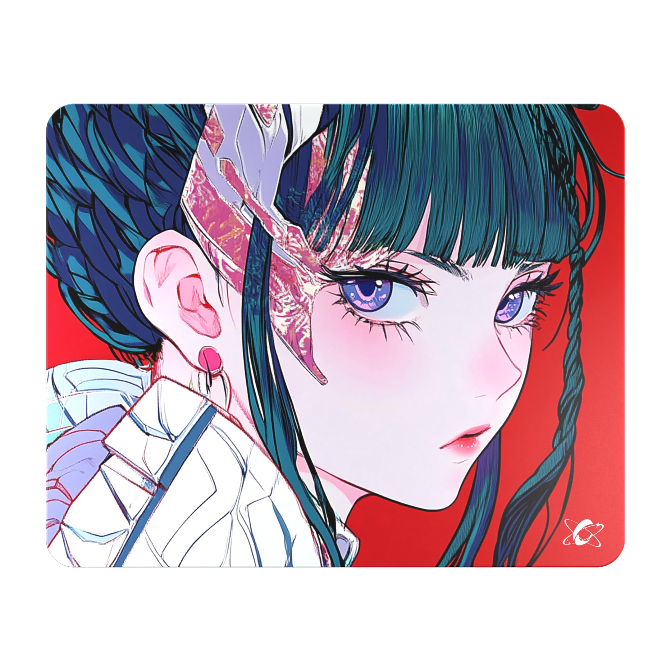 Clustrs Akira Tempered Glass Gaming Mouse Pad - 500x400mm Ultra-Smooth Surface, Non-Slip PU Base For PC/Mac