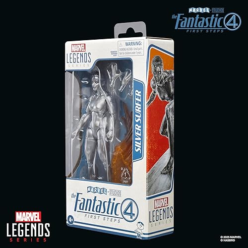 Miniatura 12 de Marvel Legends Series Silver Surfer, The Fantastic Four First Steps Movie Collectible - Figura de acción de 6 pulgadas
