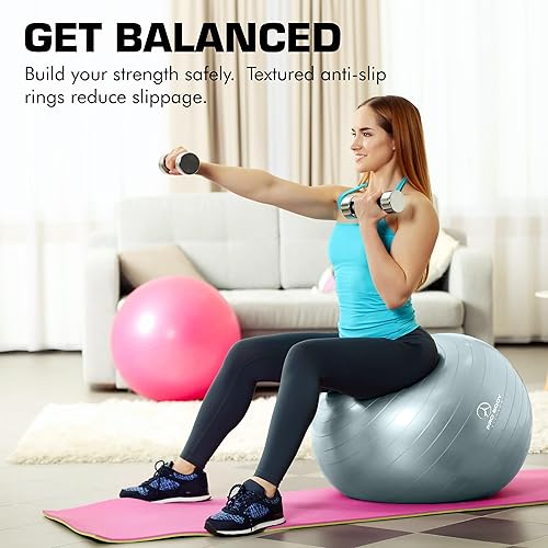 Miniatura 2 de ProBody Pilates Pelota de yoga - Pelotas de ejercicio, varios tamaños, para estabilidad, embarazo, entrenamiento y terapia física
