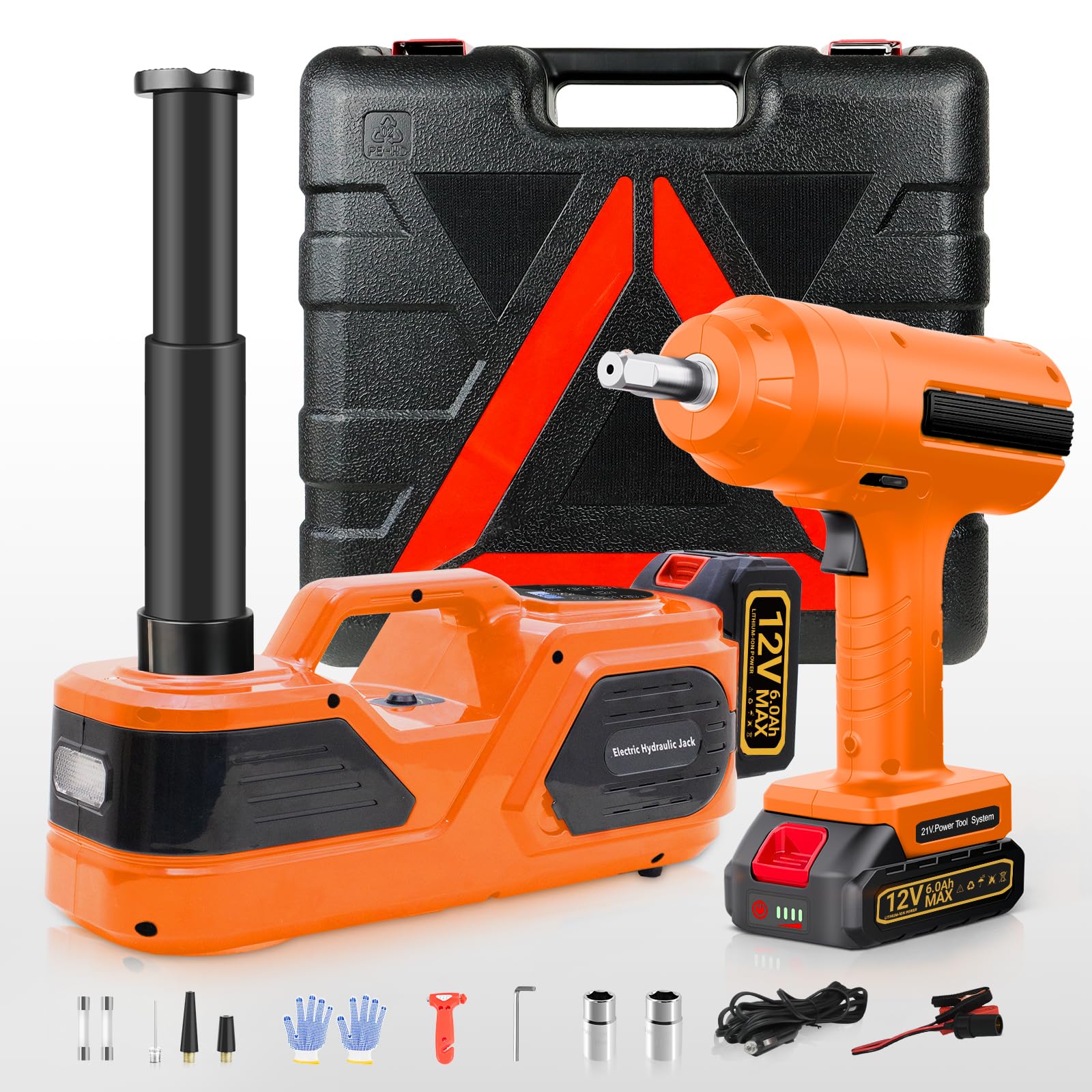 JackPhD 5 ton Cordless Electric car Jack kit