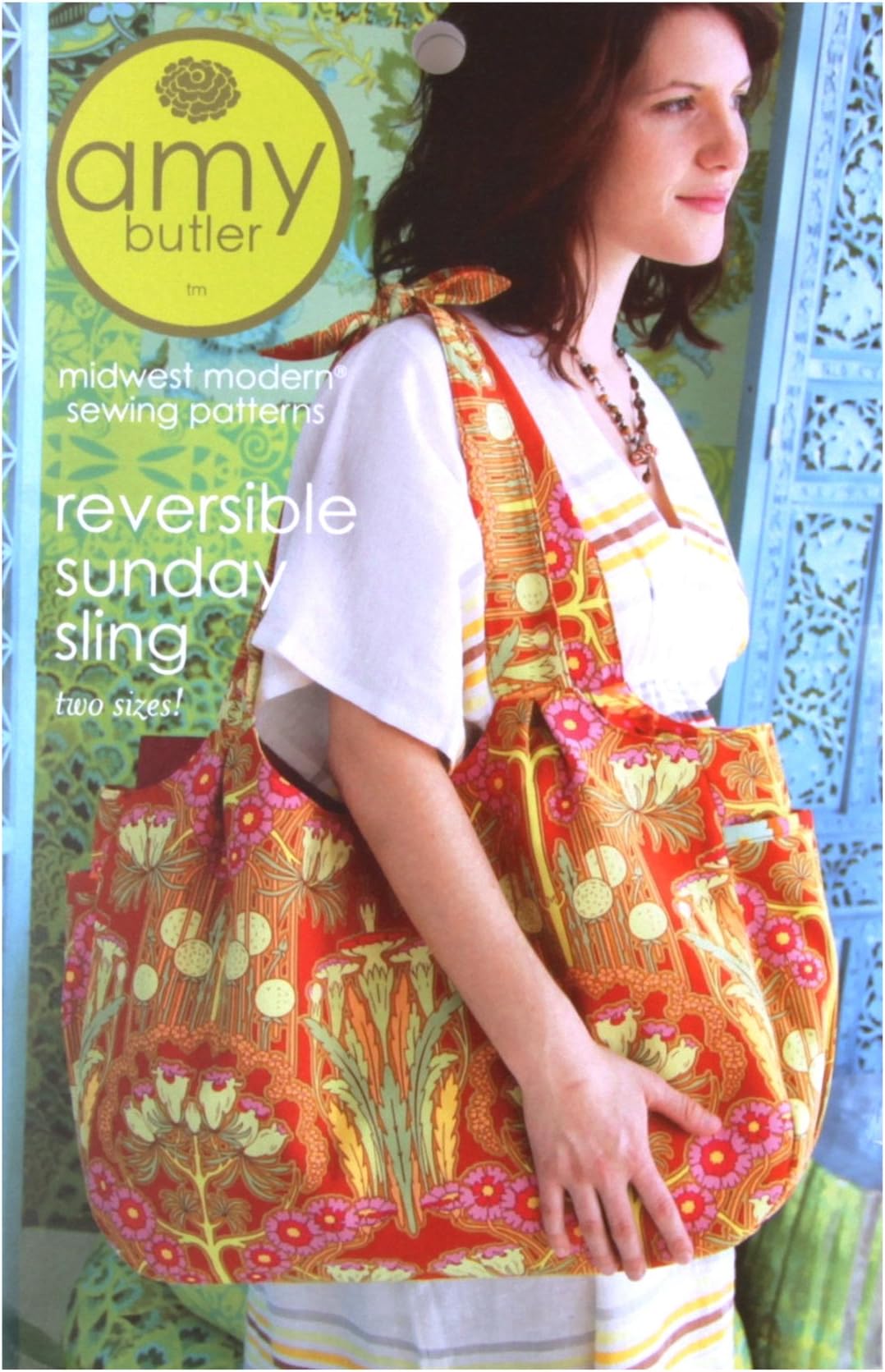 Amy Butler Reversible Sunday Sling Tote Bag Sewing Pattern
