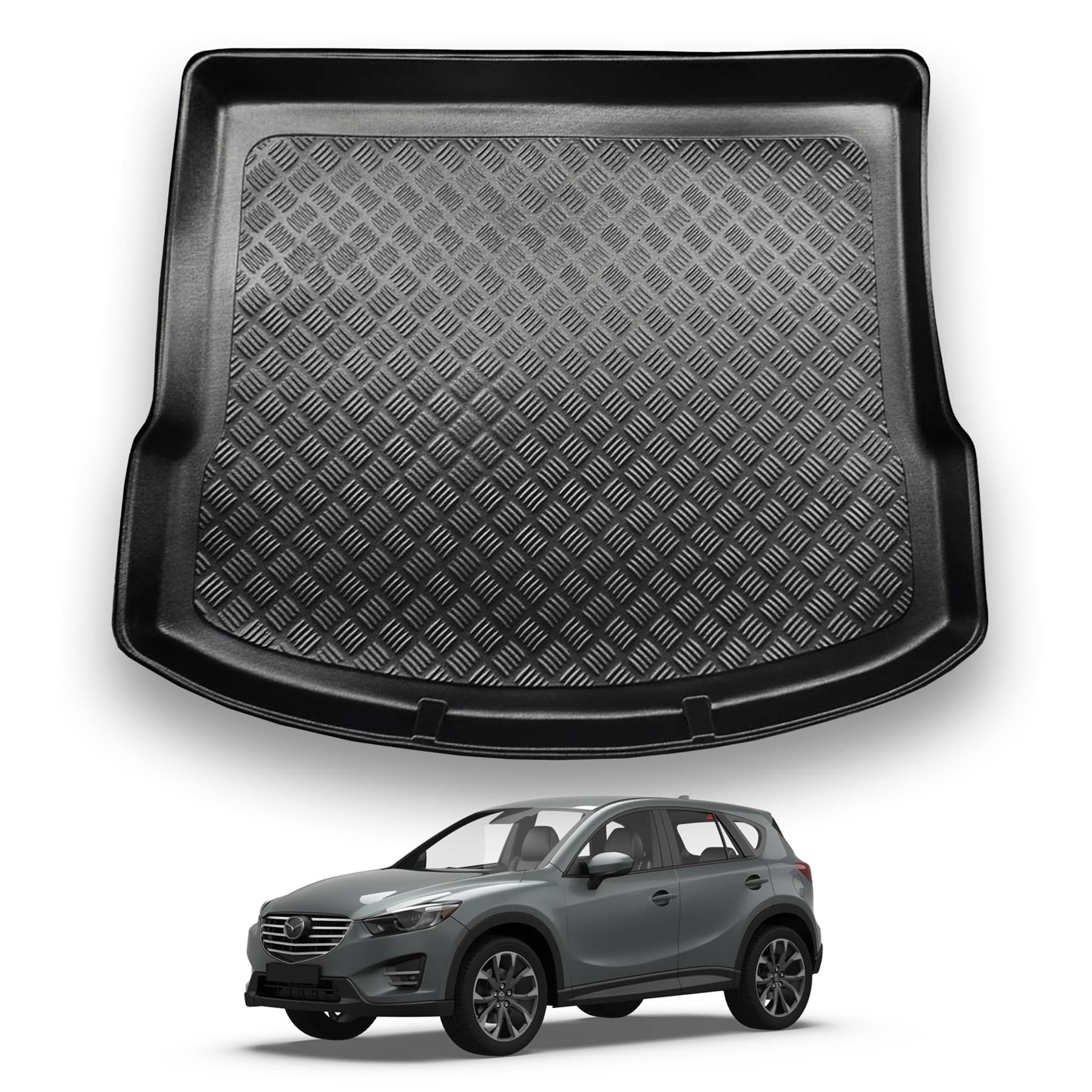 Rear Trunk Tray Cargo Boot Liner Mat For Mazda CX-5 2012-2016 – Black Floor Protector