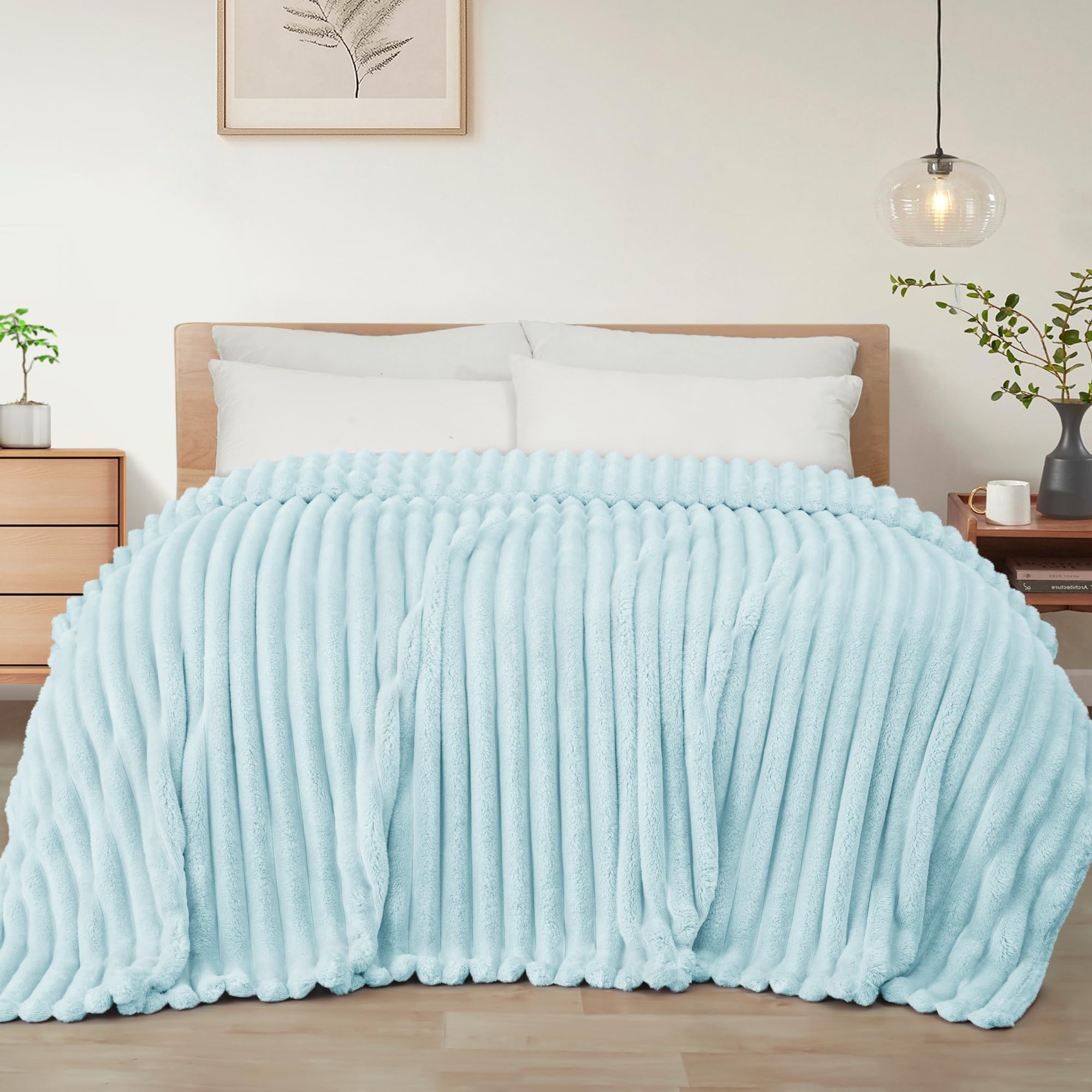 Exclusivo Mezcla Kuscheldecke Flauschig Fleecedecke Flanell Decke, Leichte und Warme Wohndecke Tagesdecke für Ganzjahreszeit