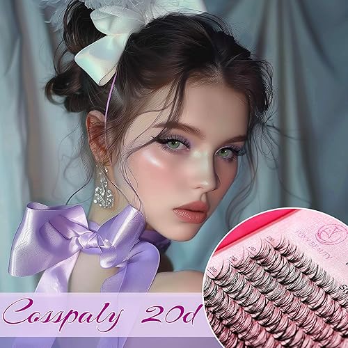 Miniatura 5 de Foxy beauty LASH - Kit de extensión de pestañas de 640 piezas, kit de racimo de pestañas con adhesivo y sello, removedor de pestañas, aplicador,