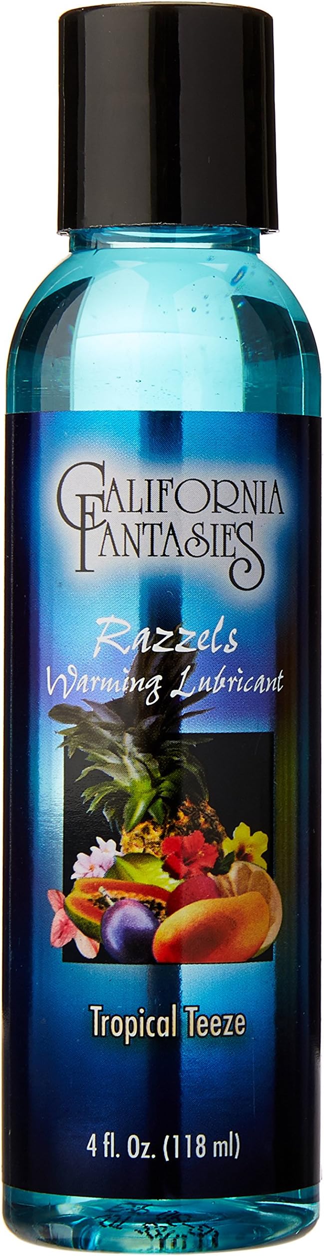 California Fantasies Razzels Tropical Lubricant, Teeze Flavored, 4.0 oz