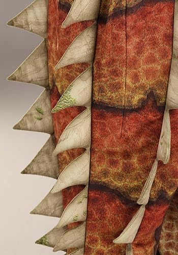 Miniatura 10 de Disfraz de Spinosaurus para niños, disfraz de dinosaurio prehistórico gris jurásico para Halloween