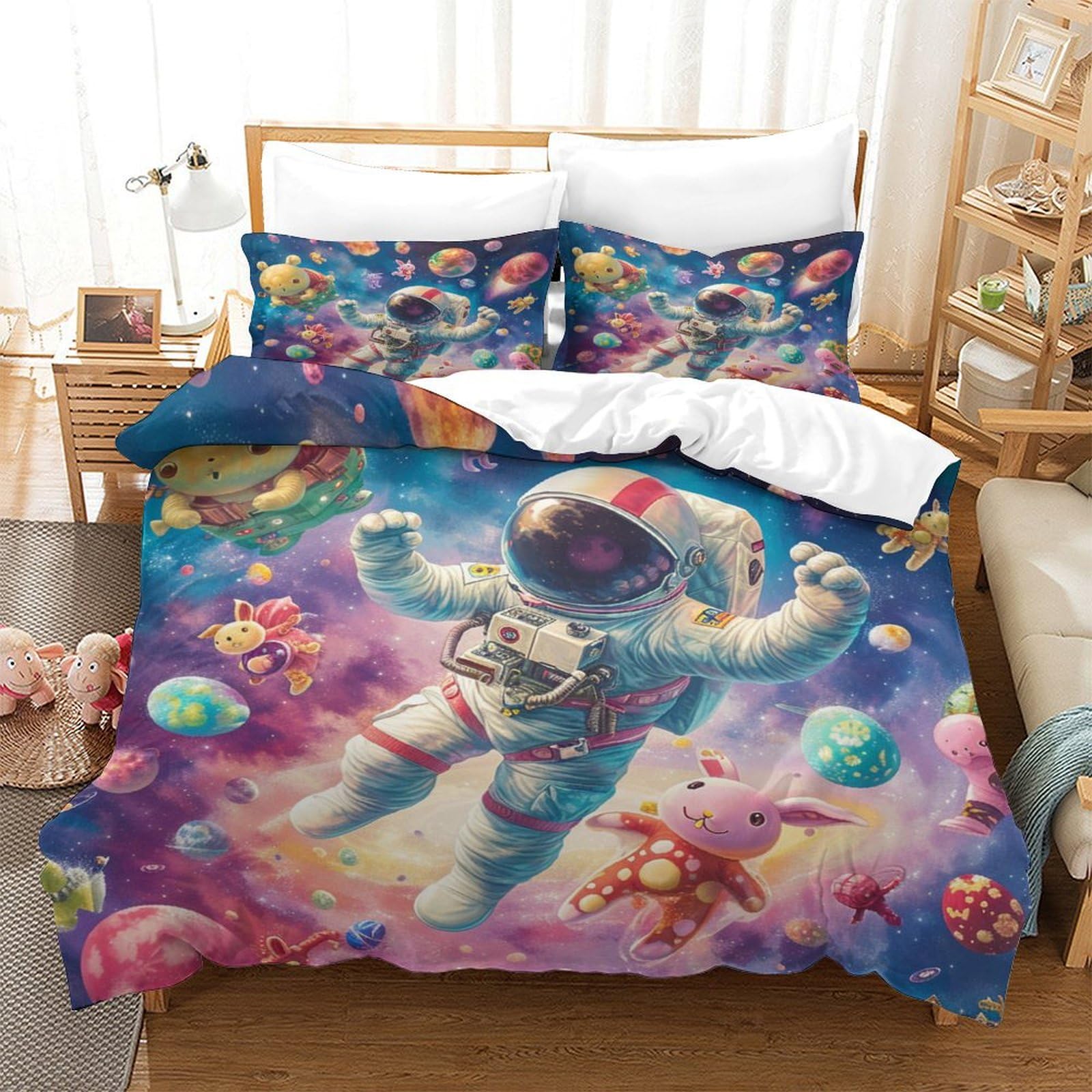 Parure de lit hypoallergénique 140x200 protégeant les peaux sensibles