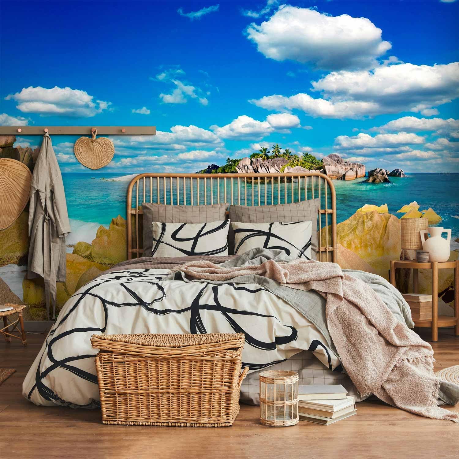 Papier peint murando intissé 400x280 cm Décoration Murale XXL Poster Tableaux Muraux Tapisserie Photo Trompe l'oeil été mer paysage nature c-A-0028-a-a