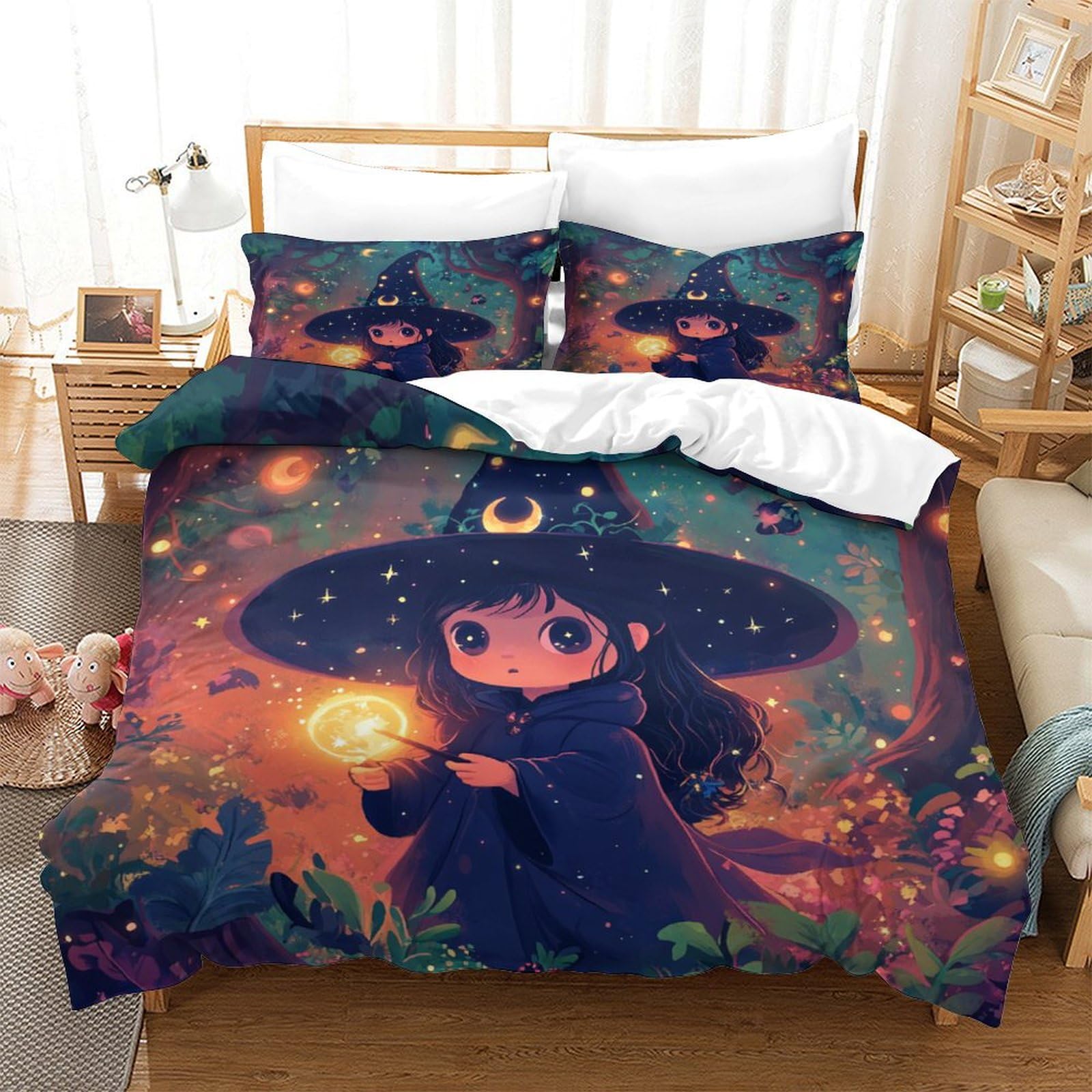 Parure de lit sorcier 3D idéale pour transformer une chambre d'enfant ou d'adulte