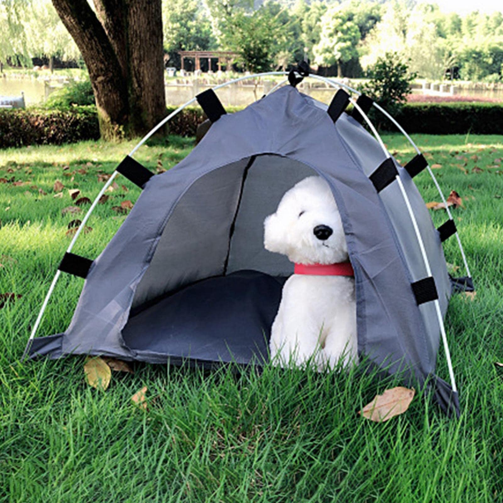 Enakshi Foldable Pet Tent Dog Cage Folding Sun Kitten Beach Gray |Pet Supplies | Cat Supplies | Beds (B0BR3D6GJ5) Amazon Price History, Amazon Price Tracker