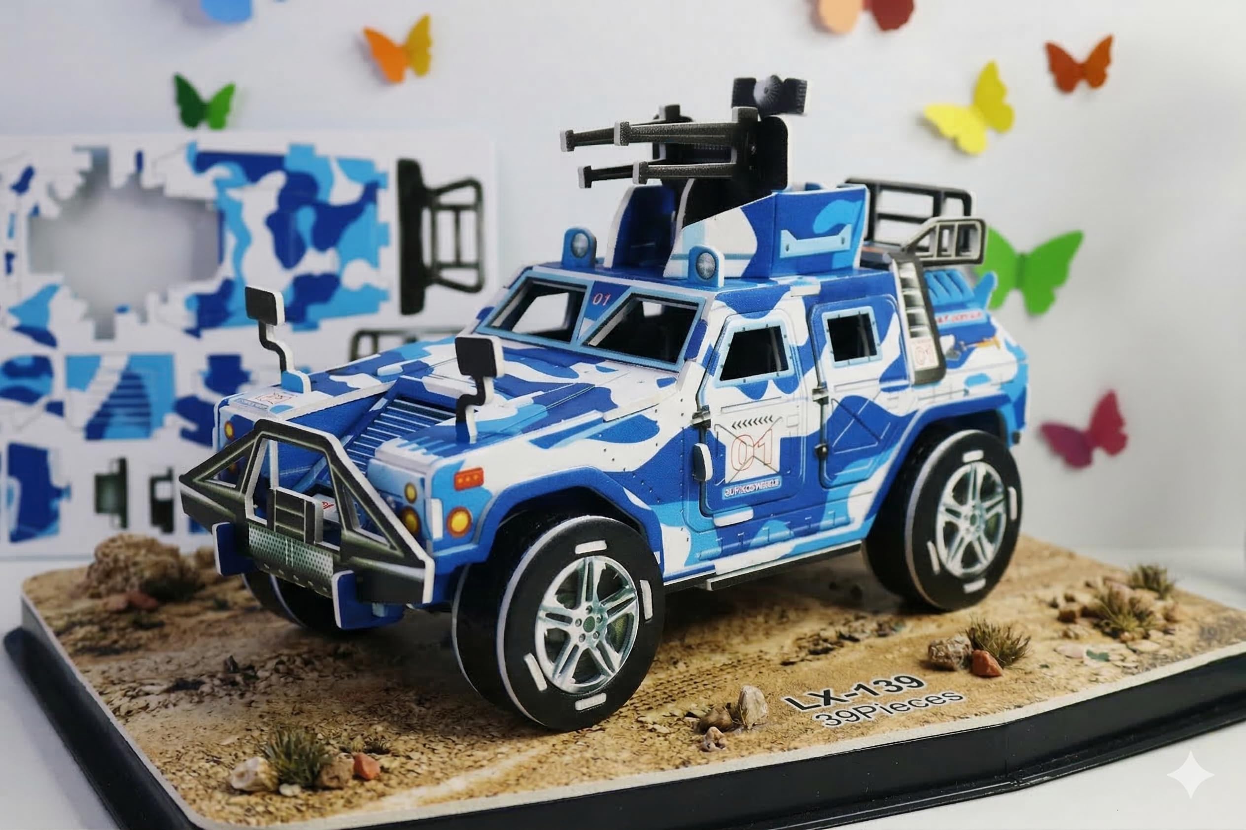 Generic Puzzle Building Set for Kids | 40-Piece Colourful DIY Educational Toy | 3D Car Model | Creative Brain Development Game | Safe & Durable Foam Material | No Glue Required-image-9