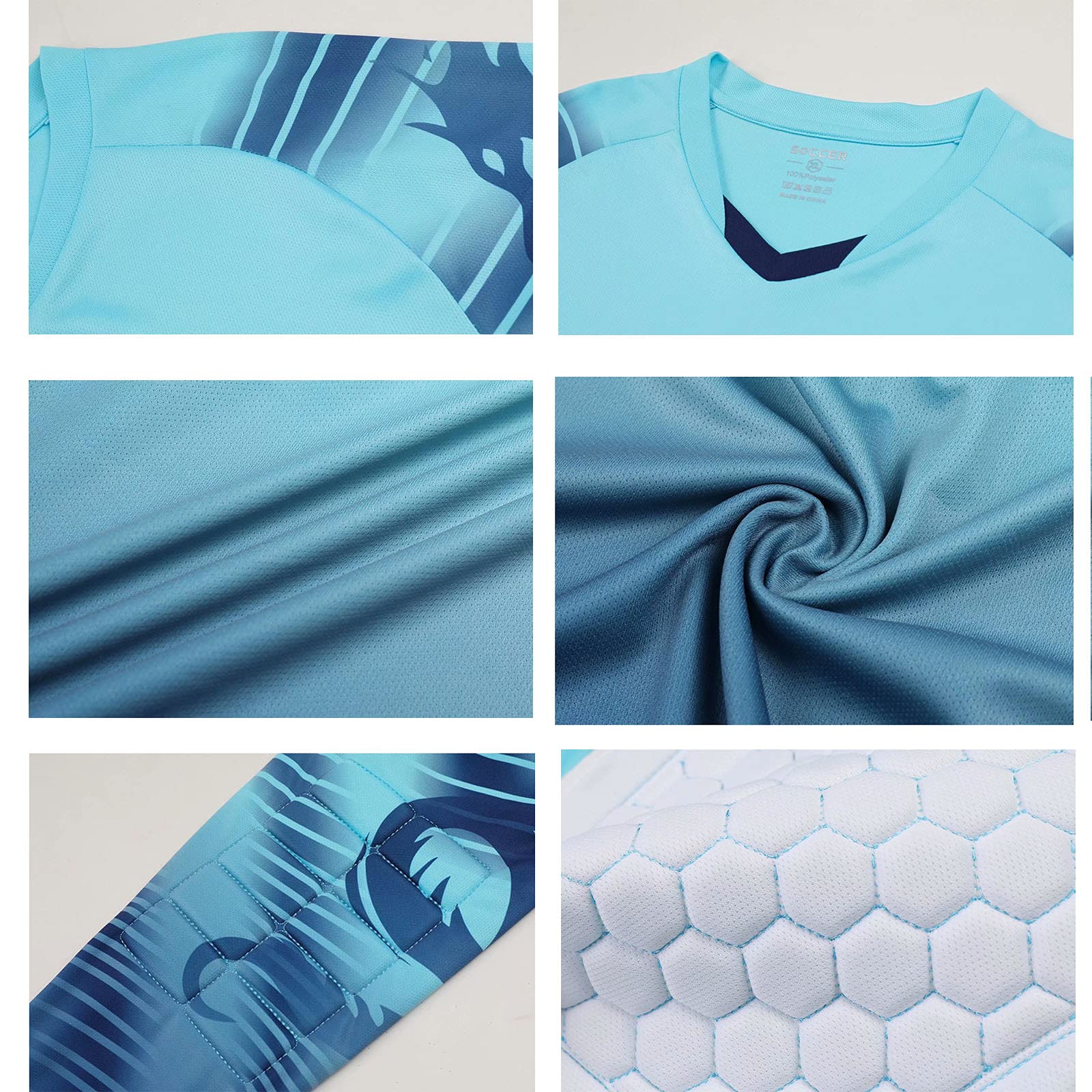 Tuta Sportiva da Uomo in Maglia da Portiere da Calcio, Maglia da Portiere Traspirante/Elasticizzata/antisudore