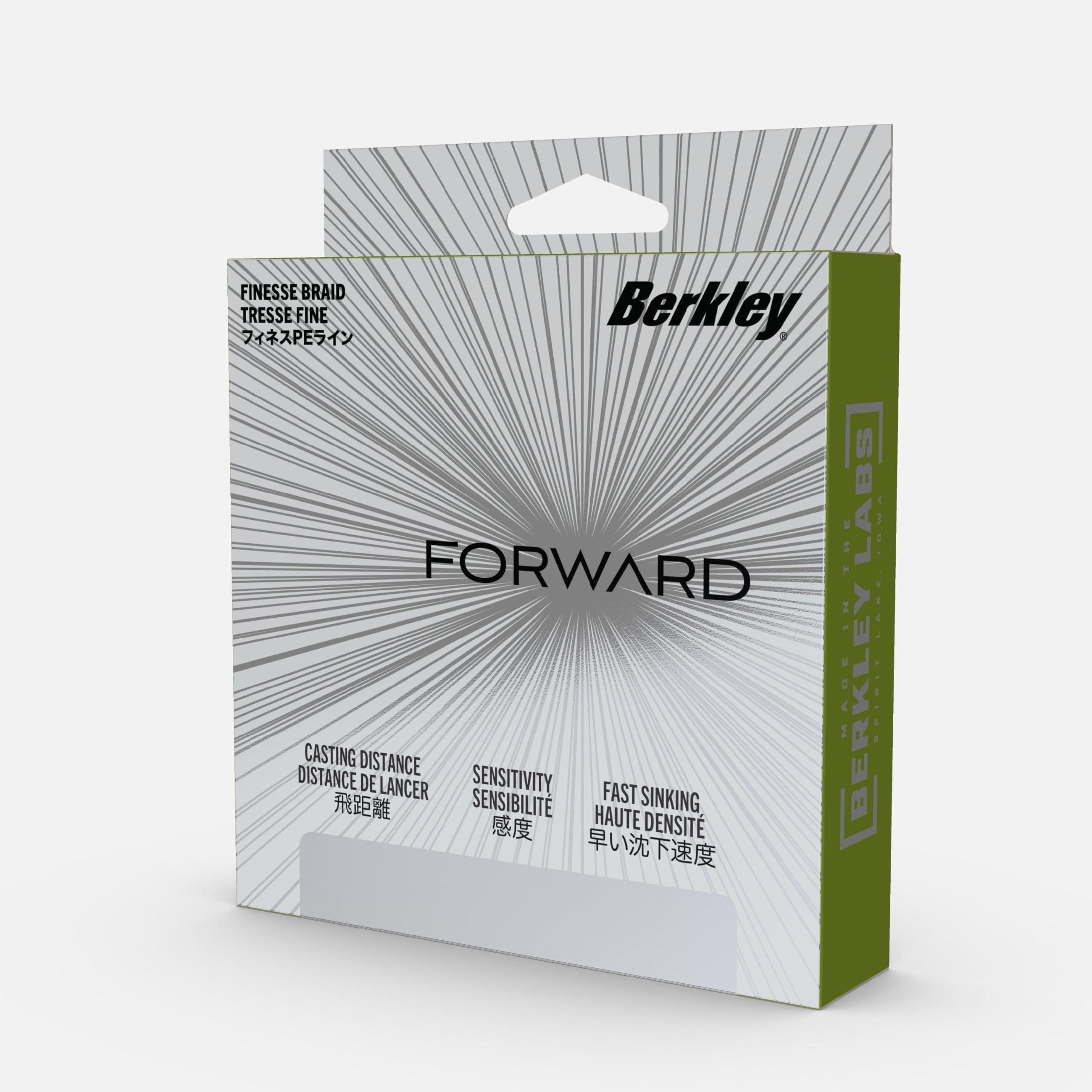 Berkley Forward Braid Línea de Pesca | Superfina de Alta sensibilidad para Spinning