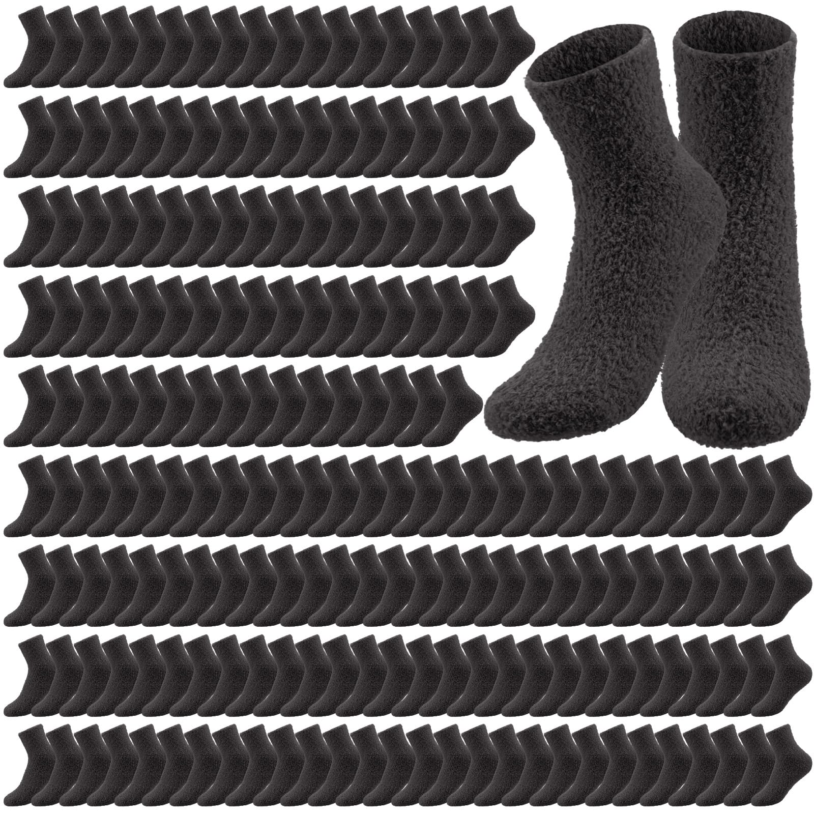 Cuffbow 100/200 Pairs Fuzzy Socks Bulk
