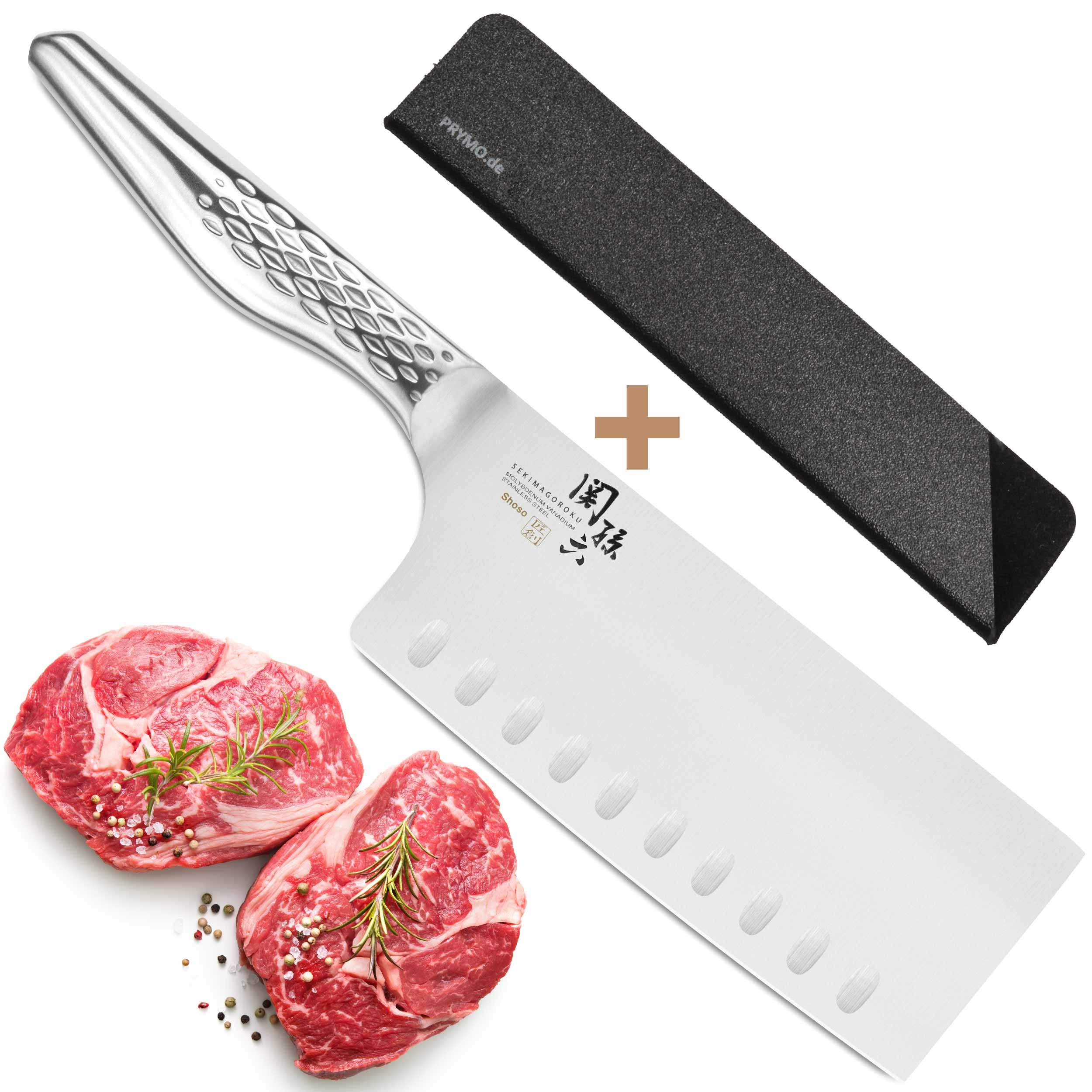 KAI Seki Magoroku Shoso - Cuchillo de oficina con funda protectora (12 cm) Cuchillo multiusos 10) China-Kochmesser 16cm