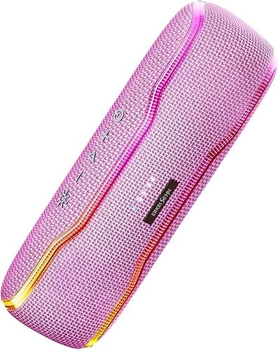 Miniatura 5 de ERKEI SEHN Altavoz Bluetooth, altavoces inalámbricos impermeables IPX7, luz intermitente, súper graves de 25 W, tiempo de reproducción de 24 horas,