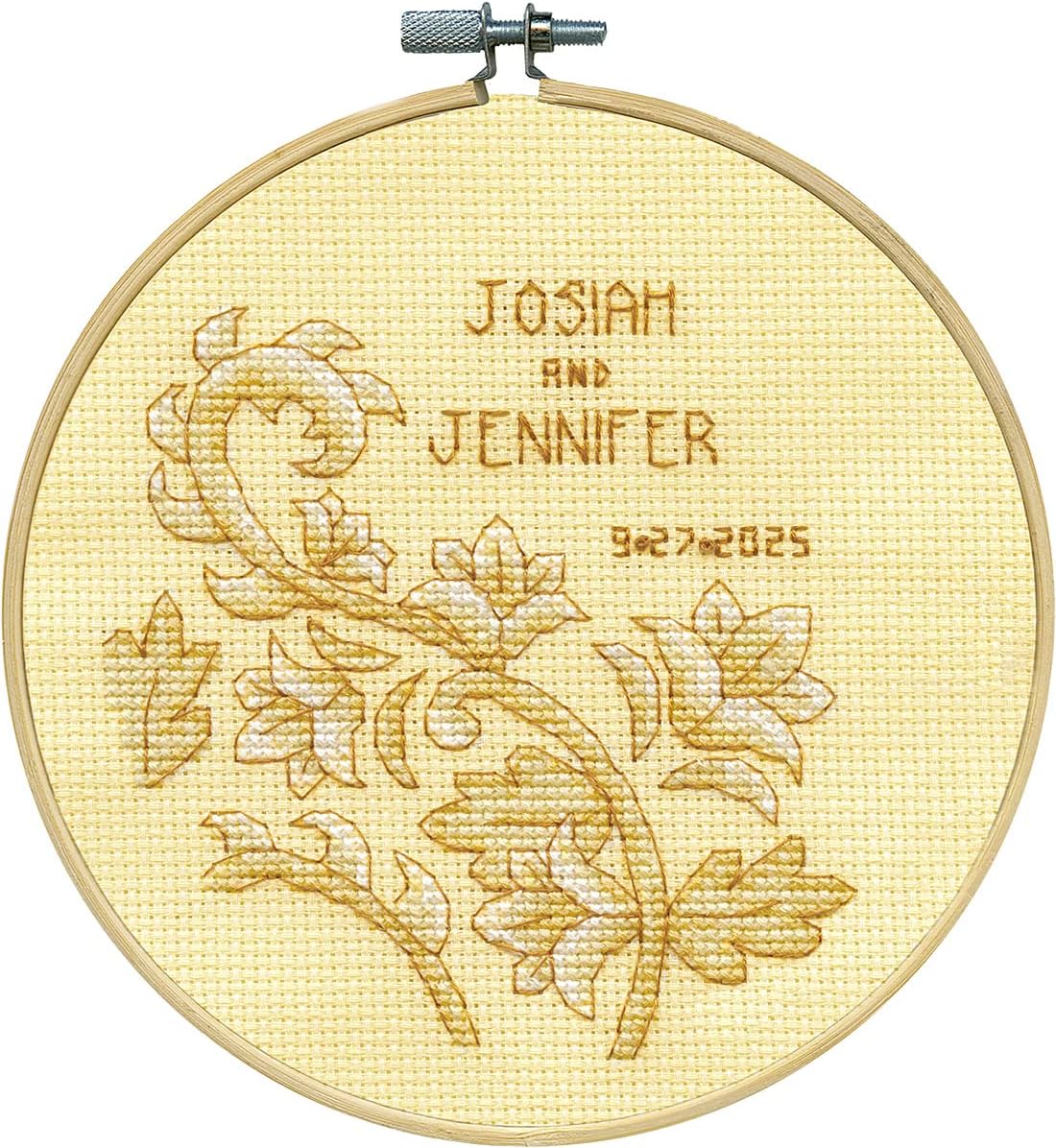 Wedding Counted Cross Stitch Kit with Hoop