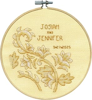 Design Works Crafts Wedding Counted Cross Stitch Kit with Hoop
