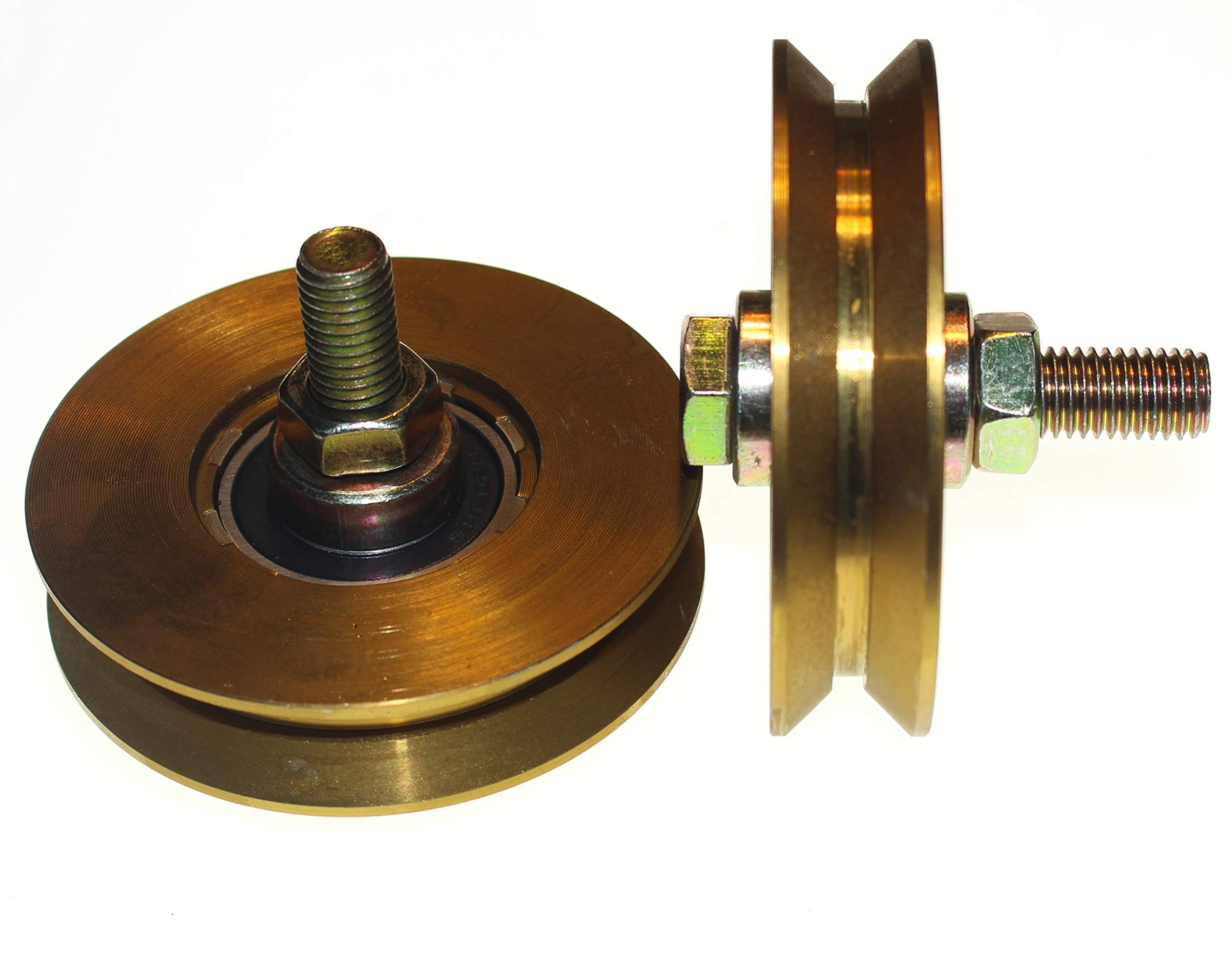 V Groove Gate Wheel V89-12 - Diamètre : 89 mm - Tige : 12 mm.